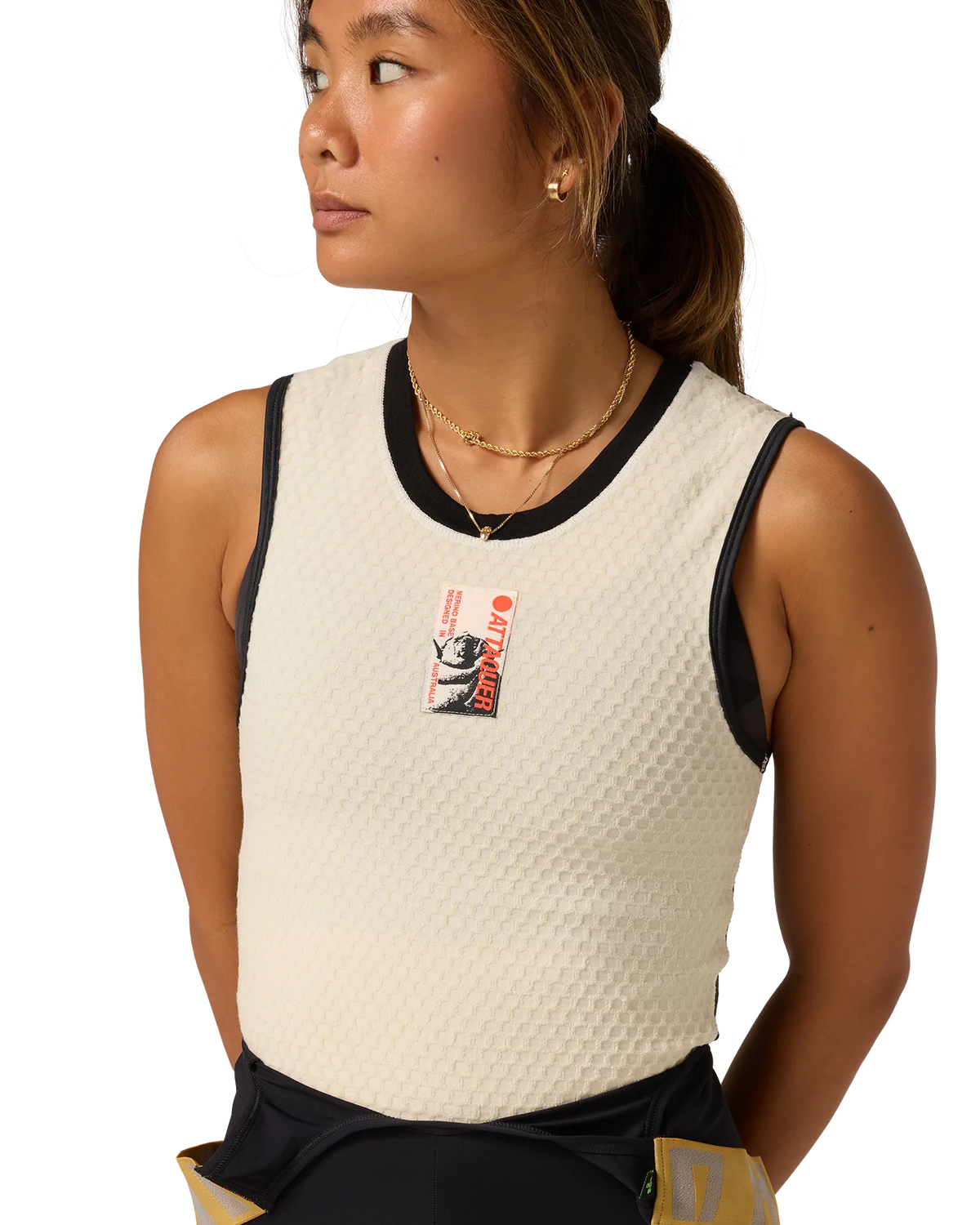 Merino Sleeveless Winter Baselayer Natural/Black-Attaquer-Attaquer