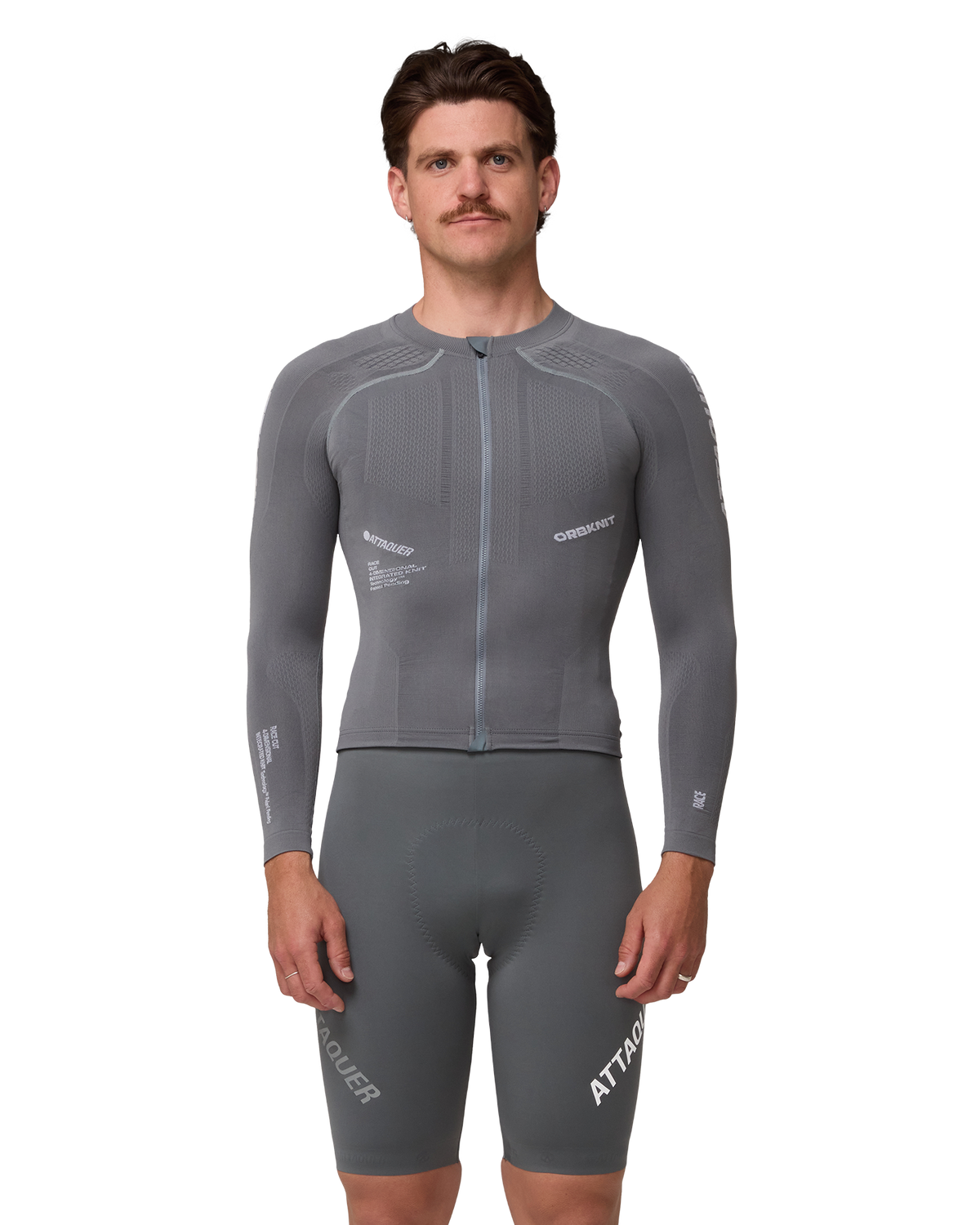 OrbKnit™ Race Jersey Long Sleeve Anthracite-Attaquer-Attaquer