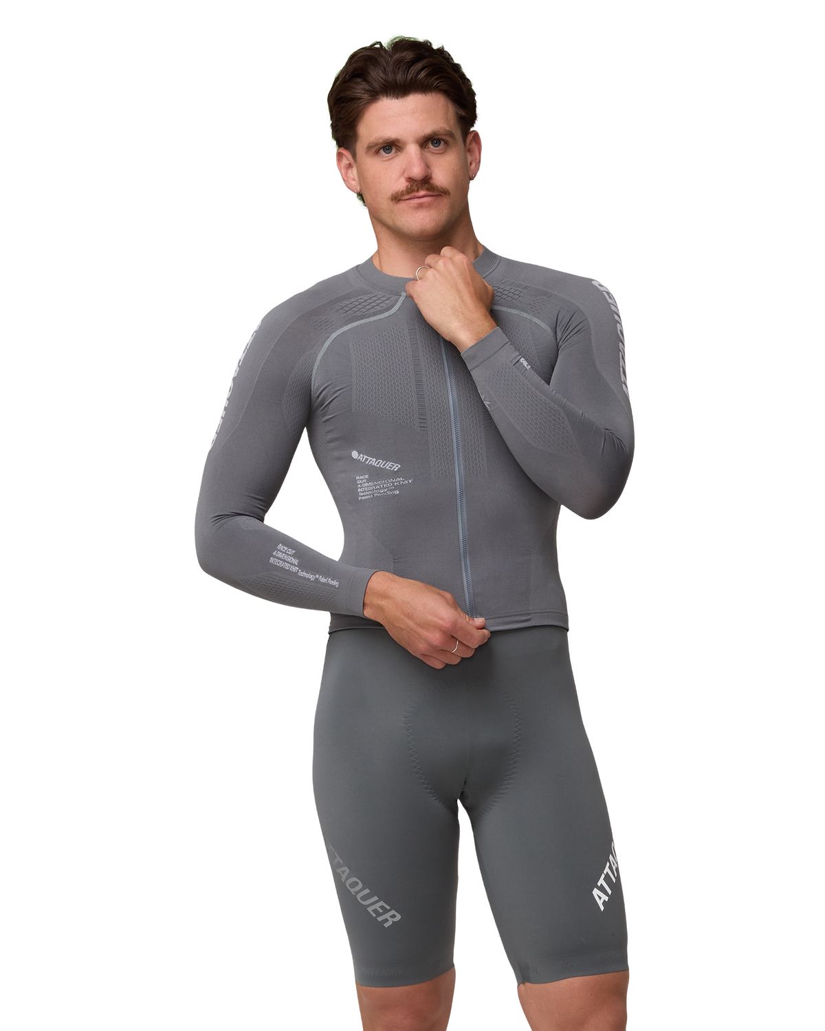 OrbKnit™ Race Jersey Long Sleeve Anthracite-Attaquer-Attaquer