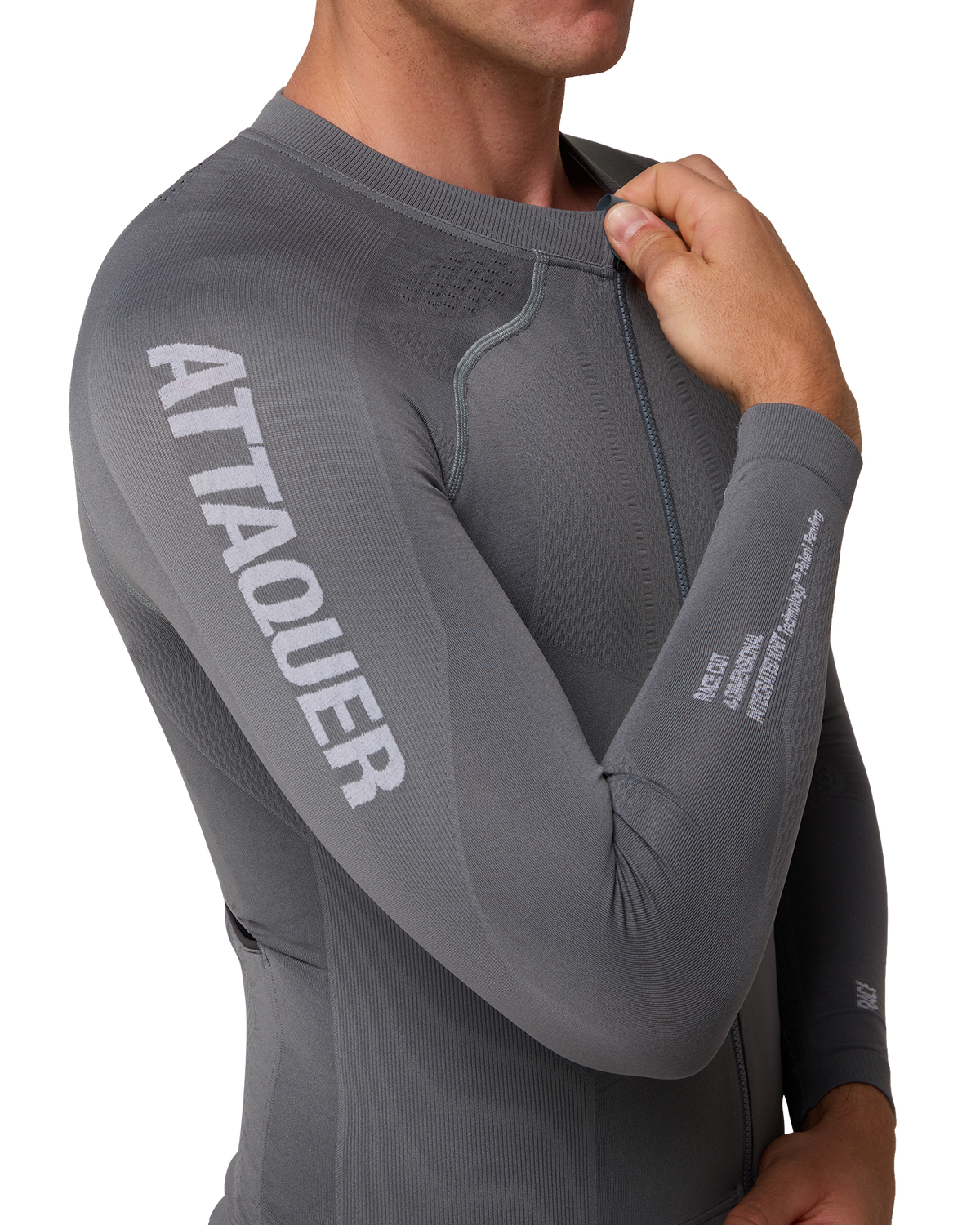 OrbKnit™ Race Jersey Long Sleeve Anthracite-Attaquer-Attaquer