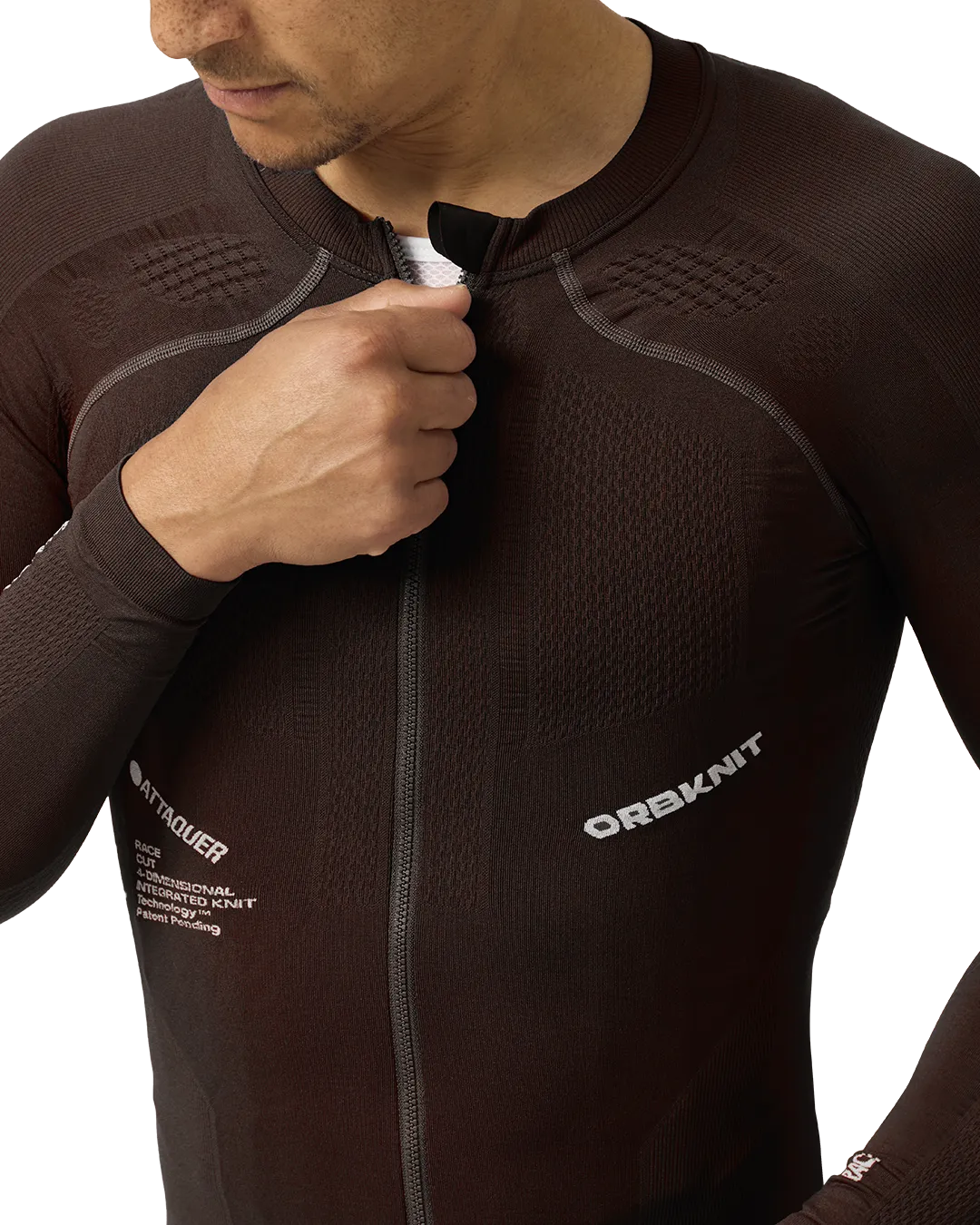 OrbKnit™️ Race Jersey Long Sleeve Brown-Attaquer-Attaquer