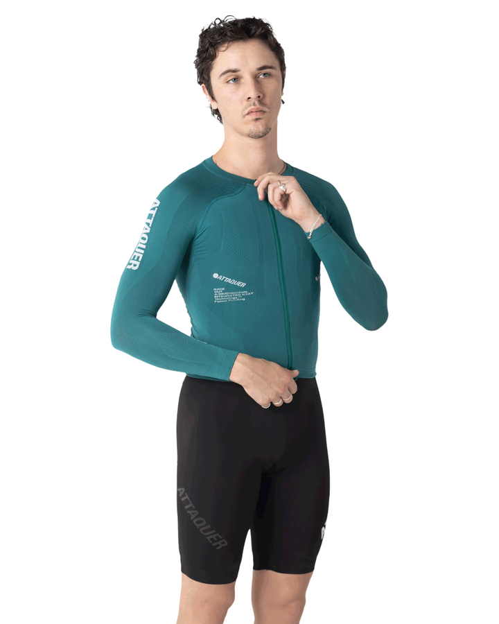 OrbKnit™️ Race Jersey Long Sleeve Emerald-Attaquer-Attaquer