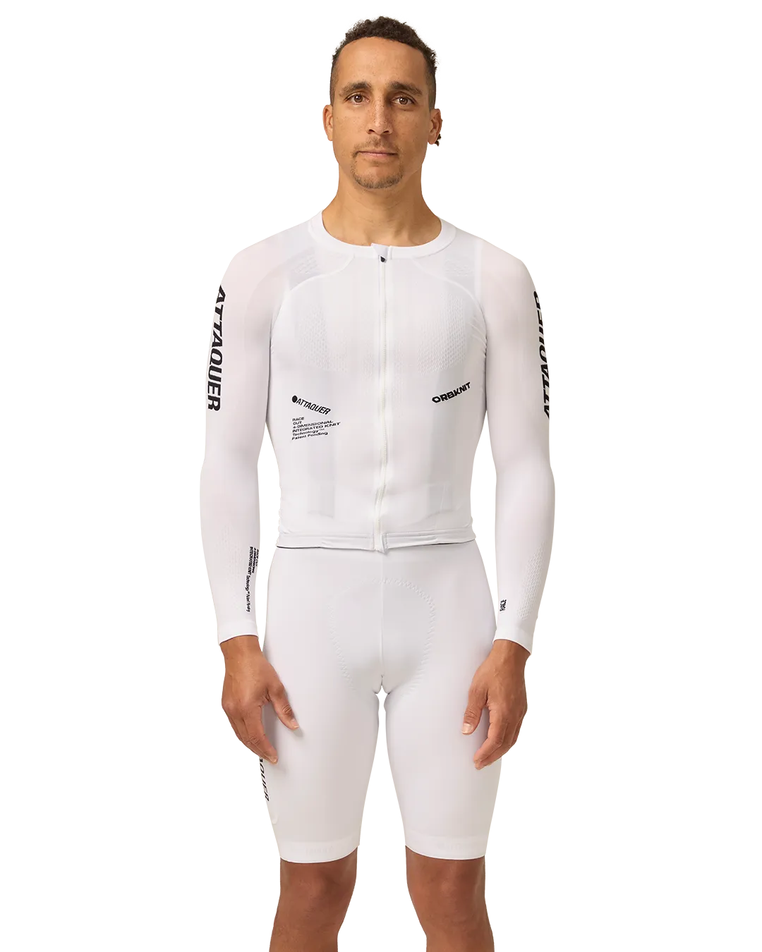 OrbKnit™ Race Jersey Long Sleeve White-Attaquer-Attaquer