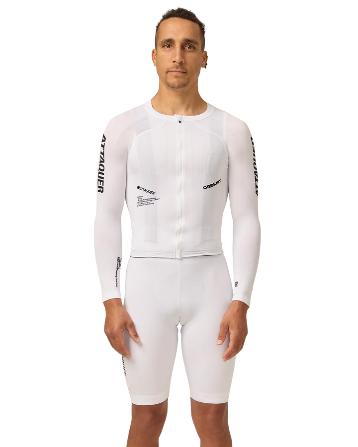 OrbKnit™️ Race Jersey Long Sleeve White-Attaquer-Attaquer