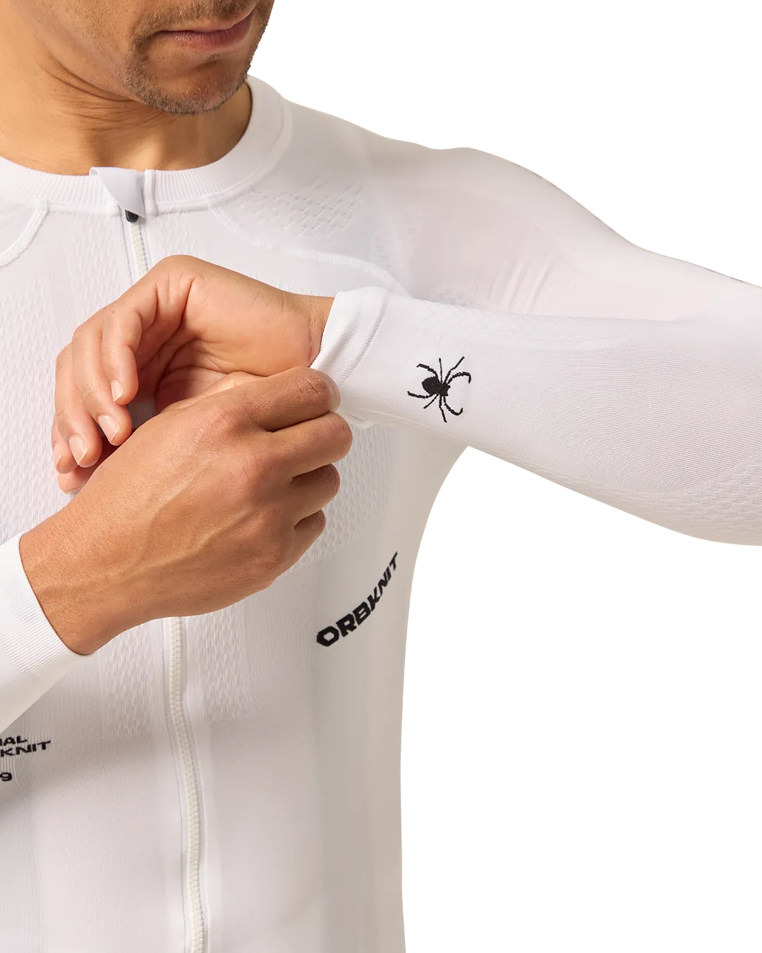OrbKnit™️ Race Jersey Long Sleeve White-Attaquer-Attaquer