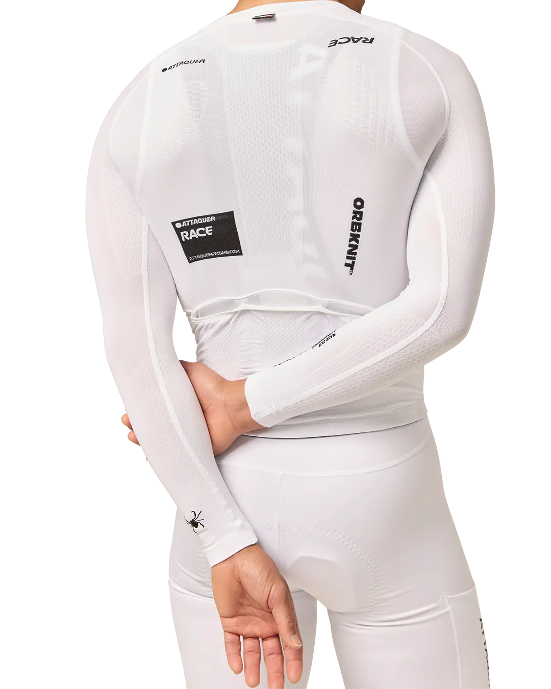 OrbKnit™️ Race Jersey Long Sleeve White-Attaquer-Attaquer