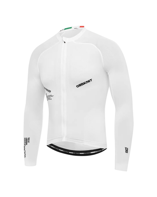 OrbKnit™️ Race Jersey Long Sleeve White