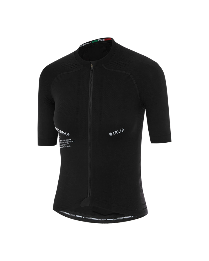 OrbKnit™️ Womens Race Jersey Black-Attaquer feature display pdp-hide
