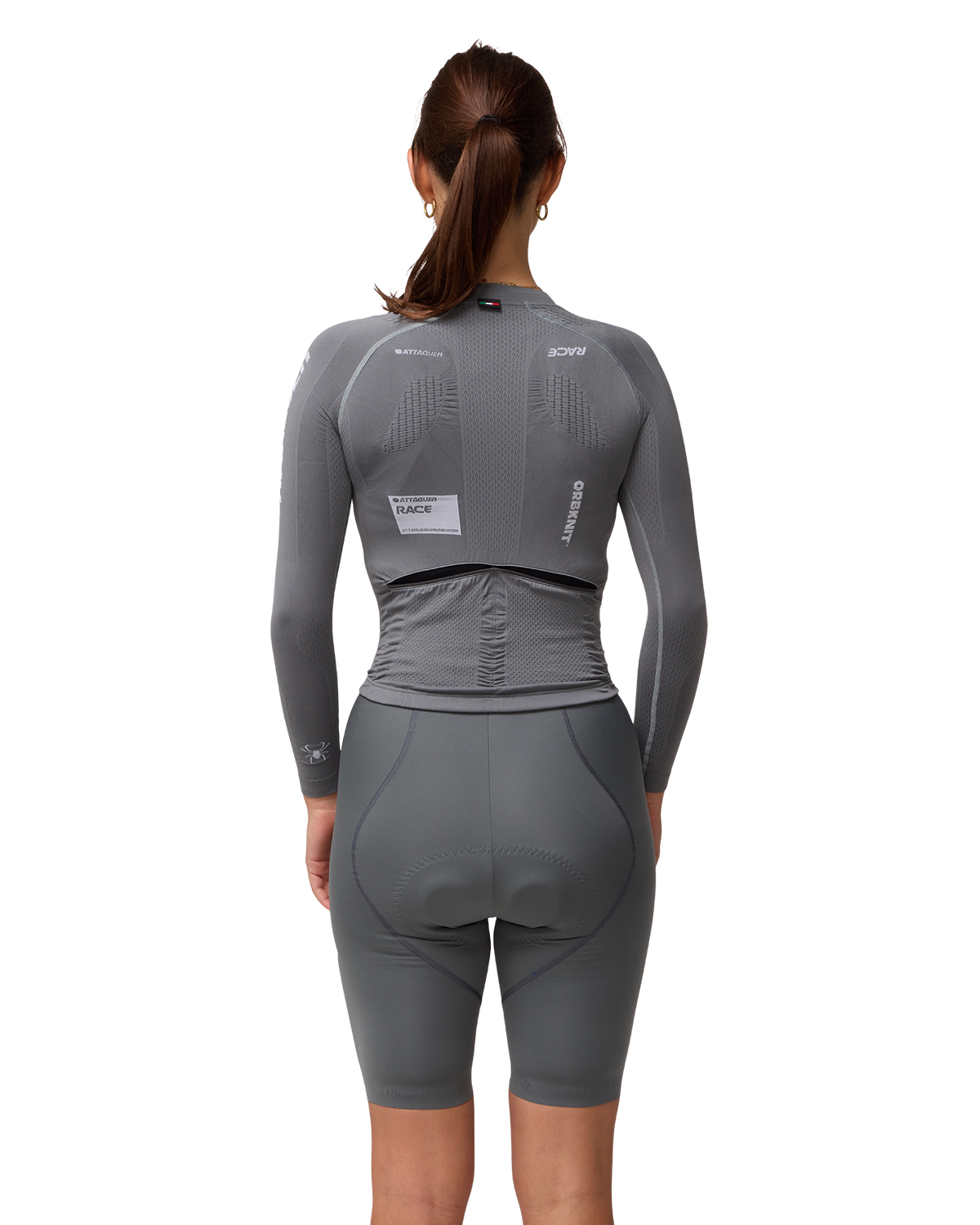 OrbKnit™ Womens Race Jersey Long Sleeve Anthracite-Attaquer-Attaquer
