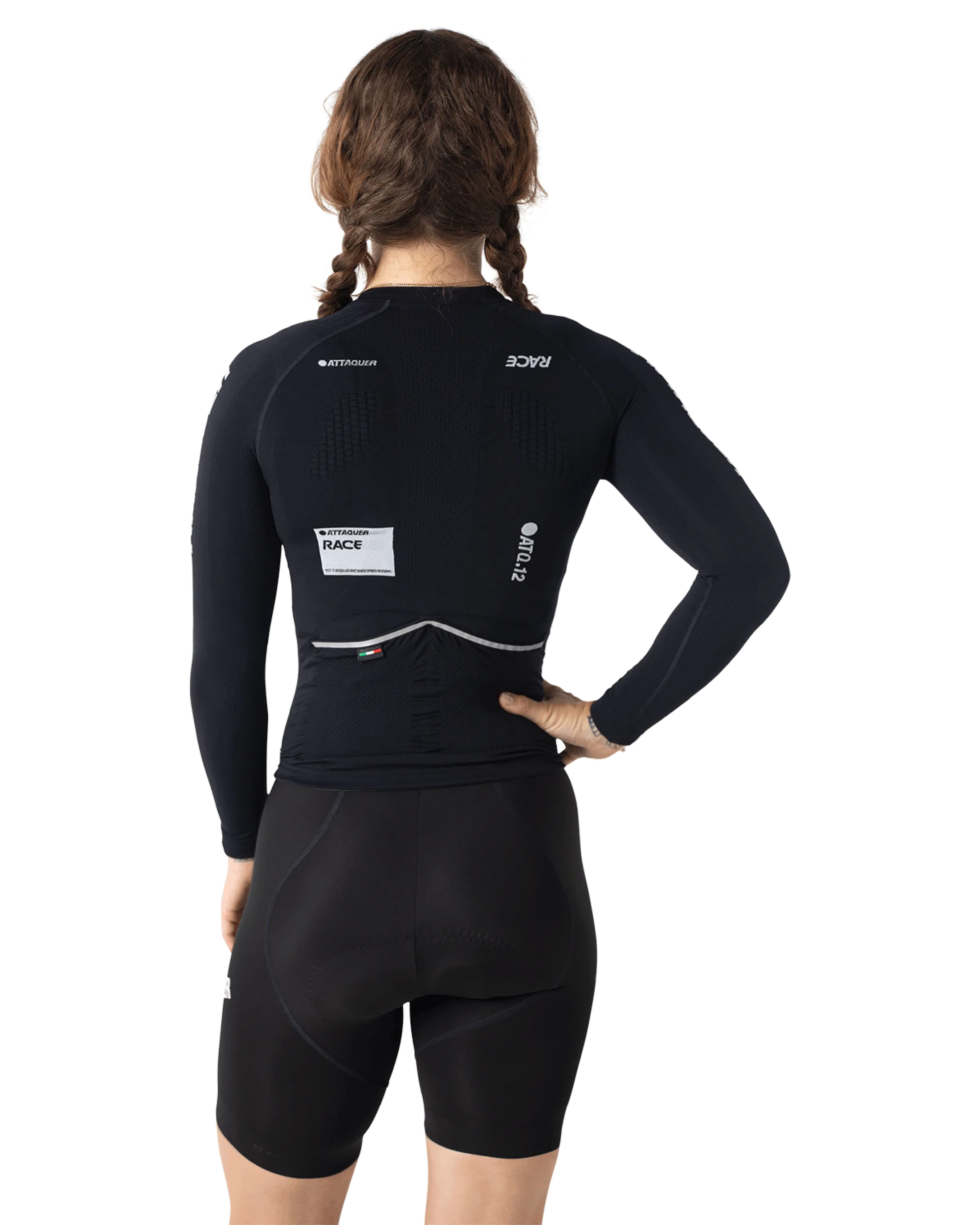 OrbKnit™️ Womens Race Jersey Long Sleeve Black-Attaquer-Attaquer