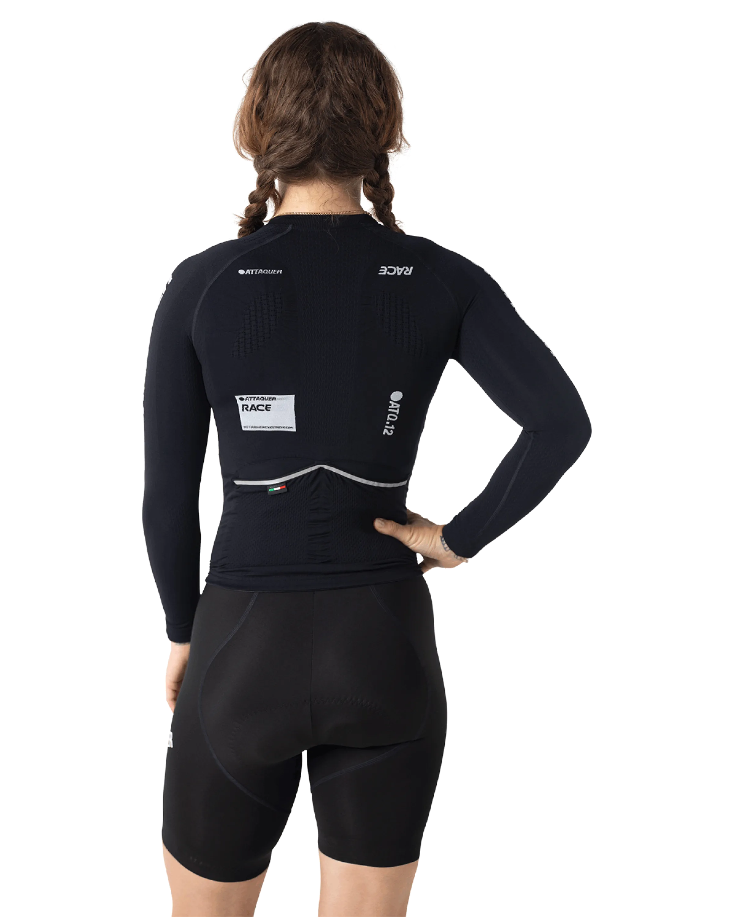 OrbKnit™️ Womens Race Jersey Long Sleeve Black-Attaquer-Attaquer