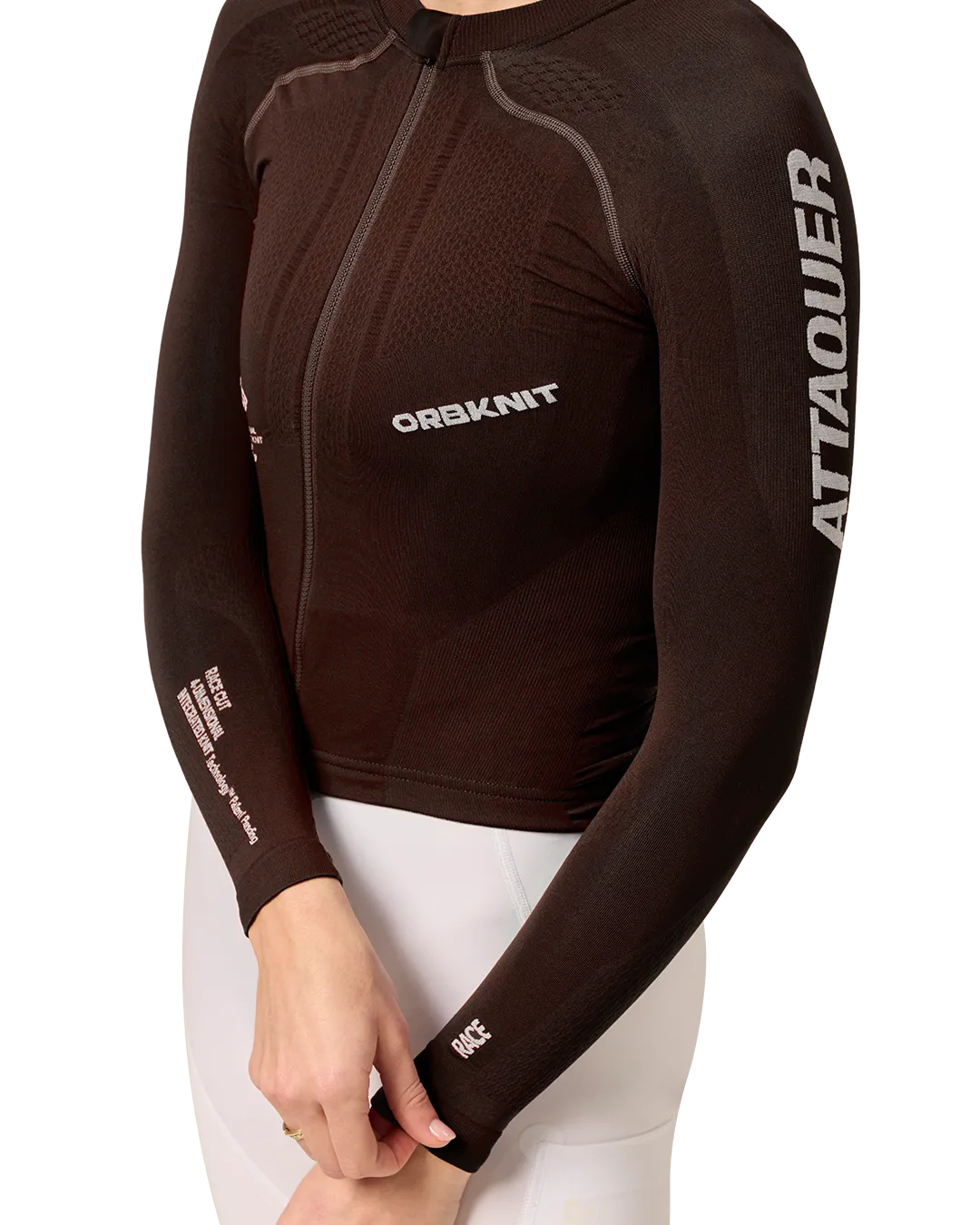 OrbKnit™️ Womens Race Jersey Long Sleeve Brown-Attaquer-Attaquer
