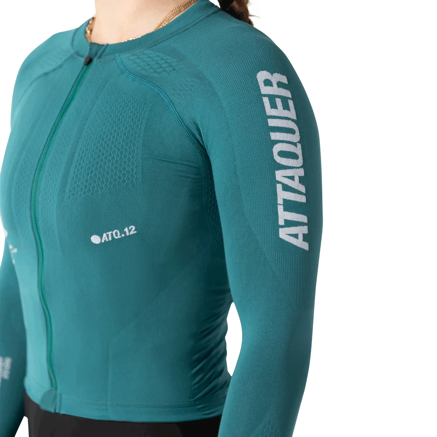 OrbKnit™️ Womens Race Jersey Long Sleeve Emerald-Attaquer-Attaquer