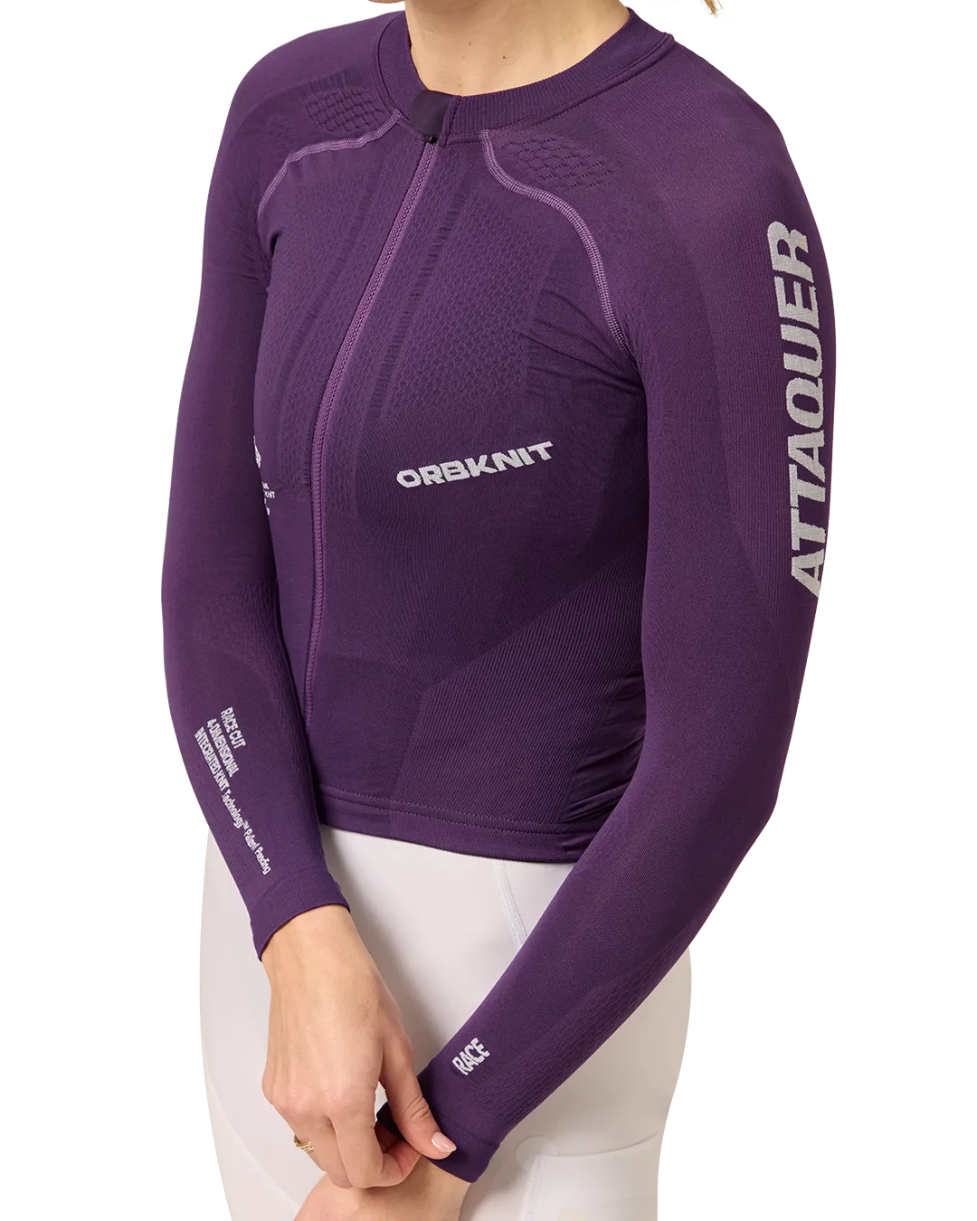 OrbKnit™️ Womens Race Jersey Long Sleeve Purple-Attaquer-Attaquer