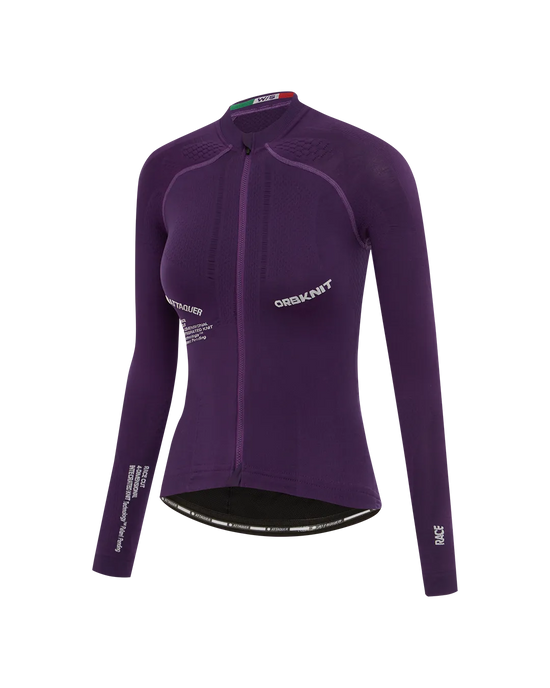 OrbKnit™️ Womens Race Jersey Long Sleeve Purple