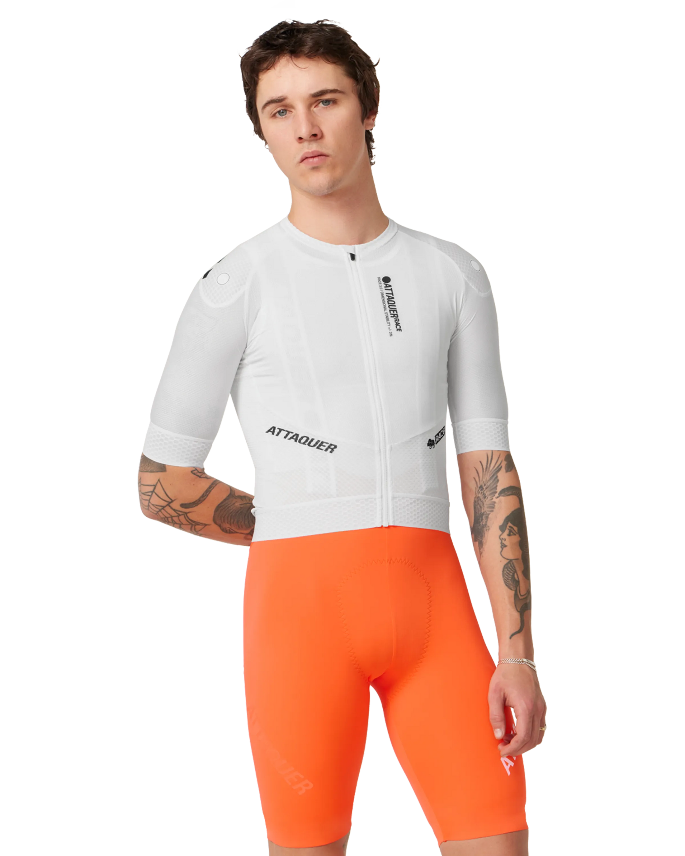 Race Jersey White | Attaquer Cycling Jersey Race Jersey White | Attaquer Cycling Jersey