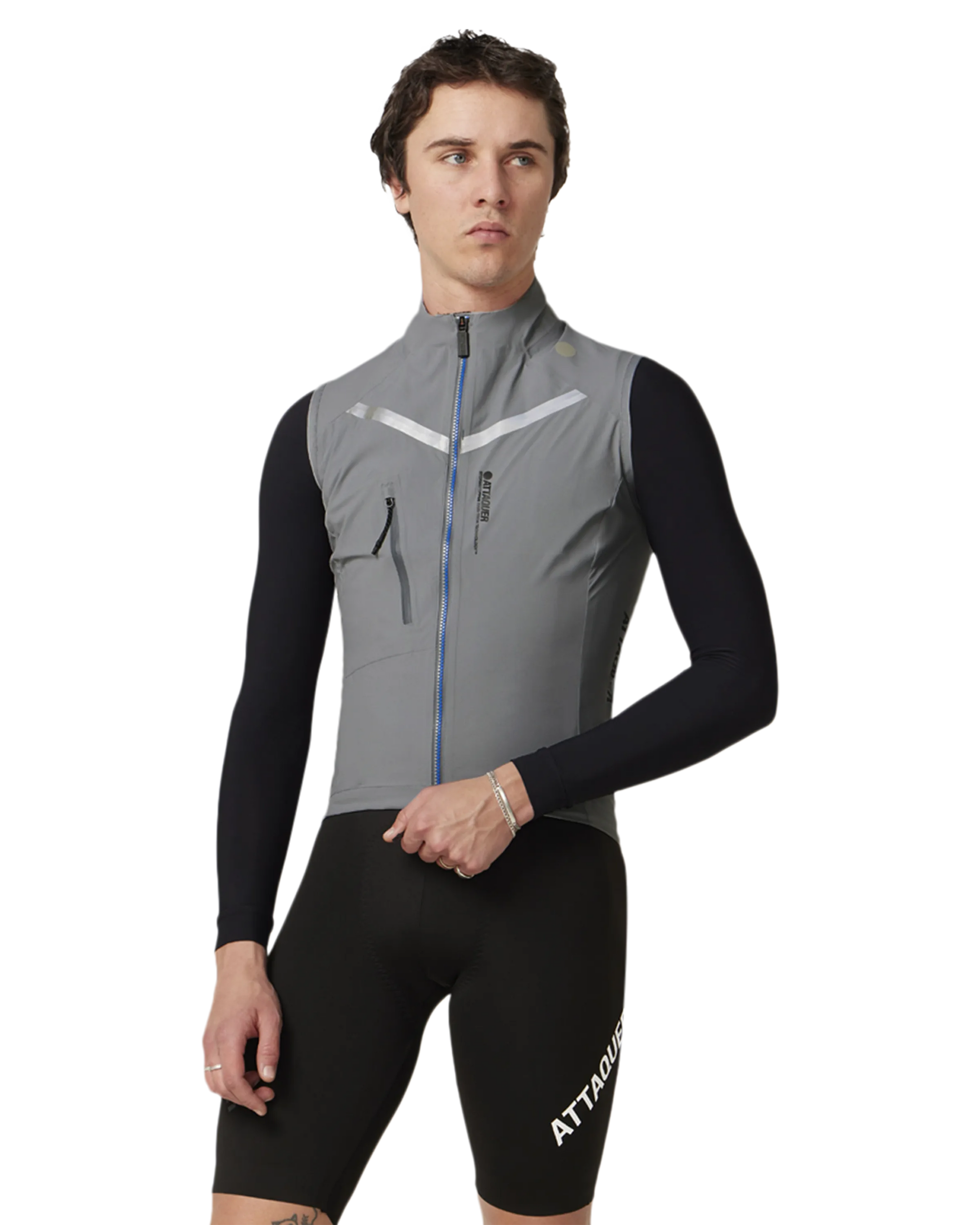 Race Rain Gilet Grey-Attaquer-Attaquer