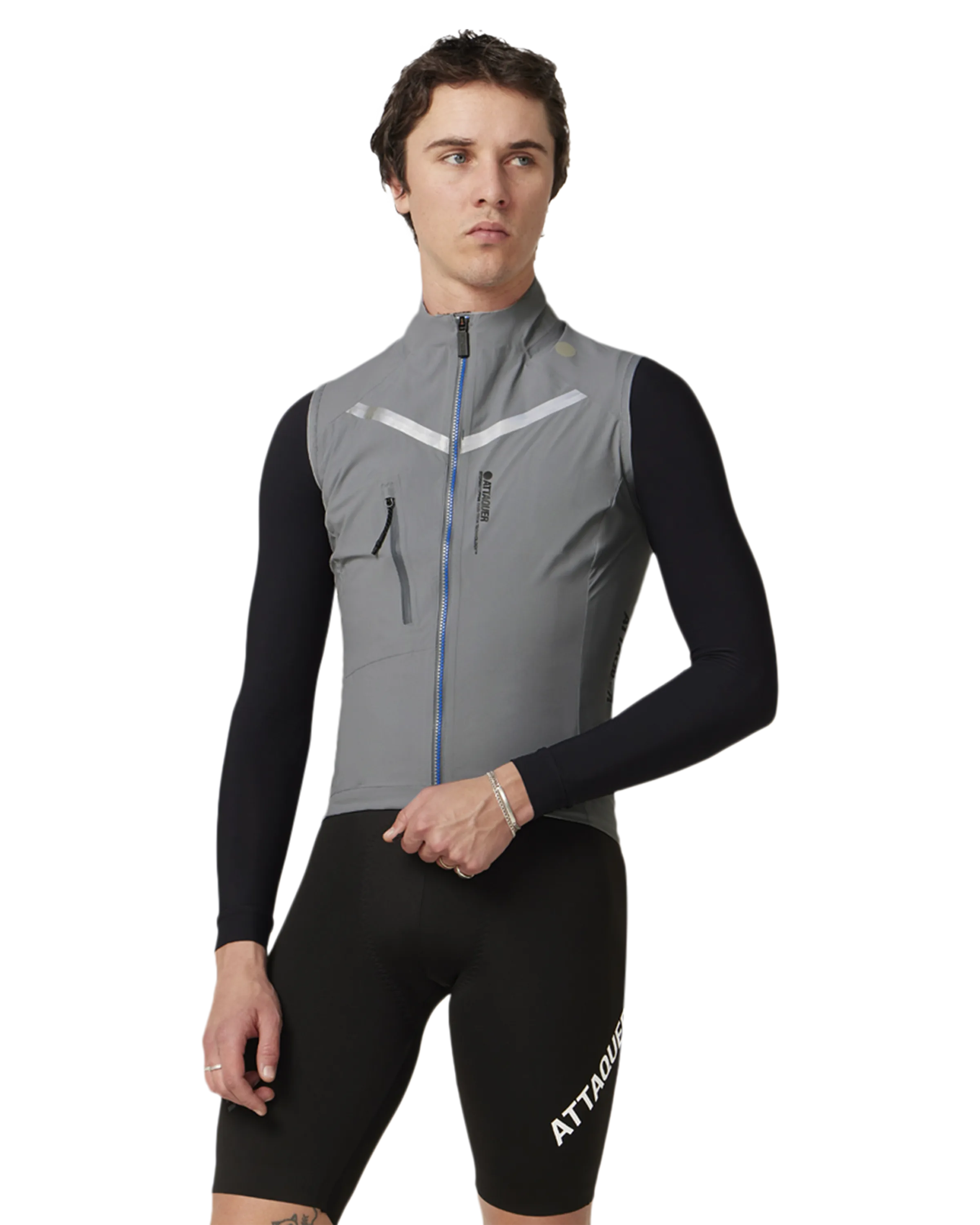 Race Rain Gilet Grey-Attaquer-Attaquer