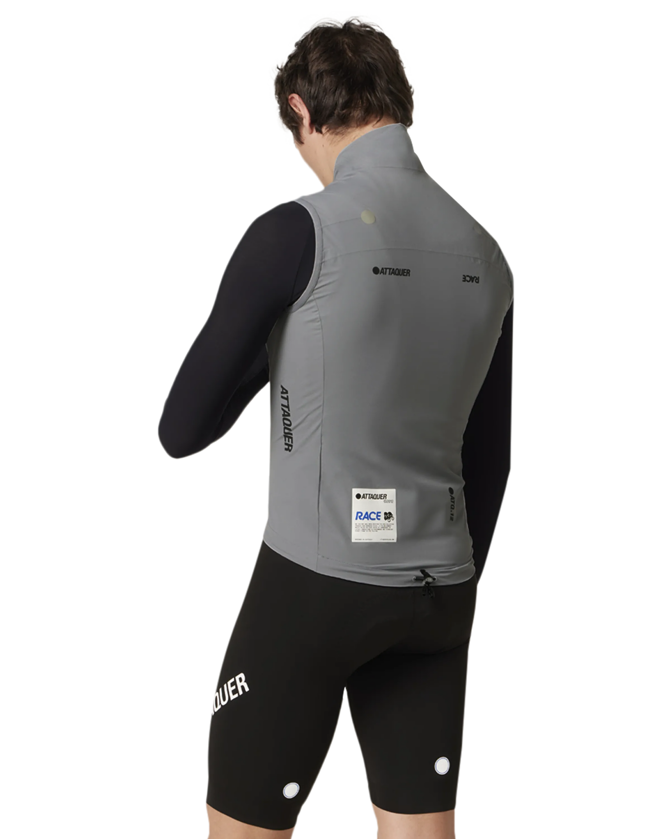 Race Rain Gilet Grey-Attaquer-Attaquer