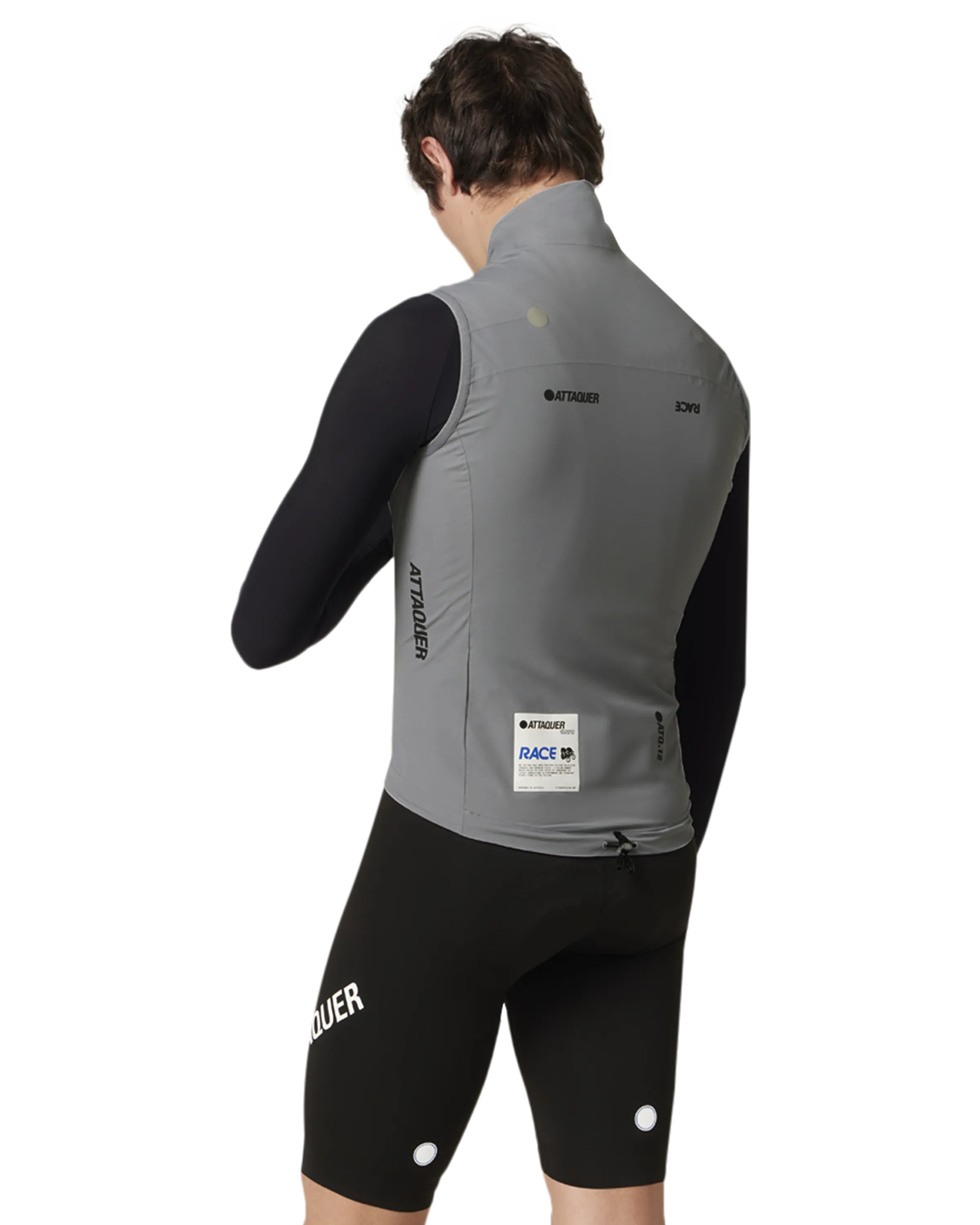 Race Rain Gilet Grey-Attaquer-Attaquer
