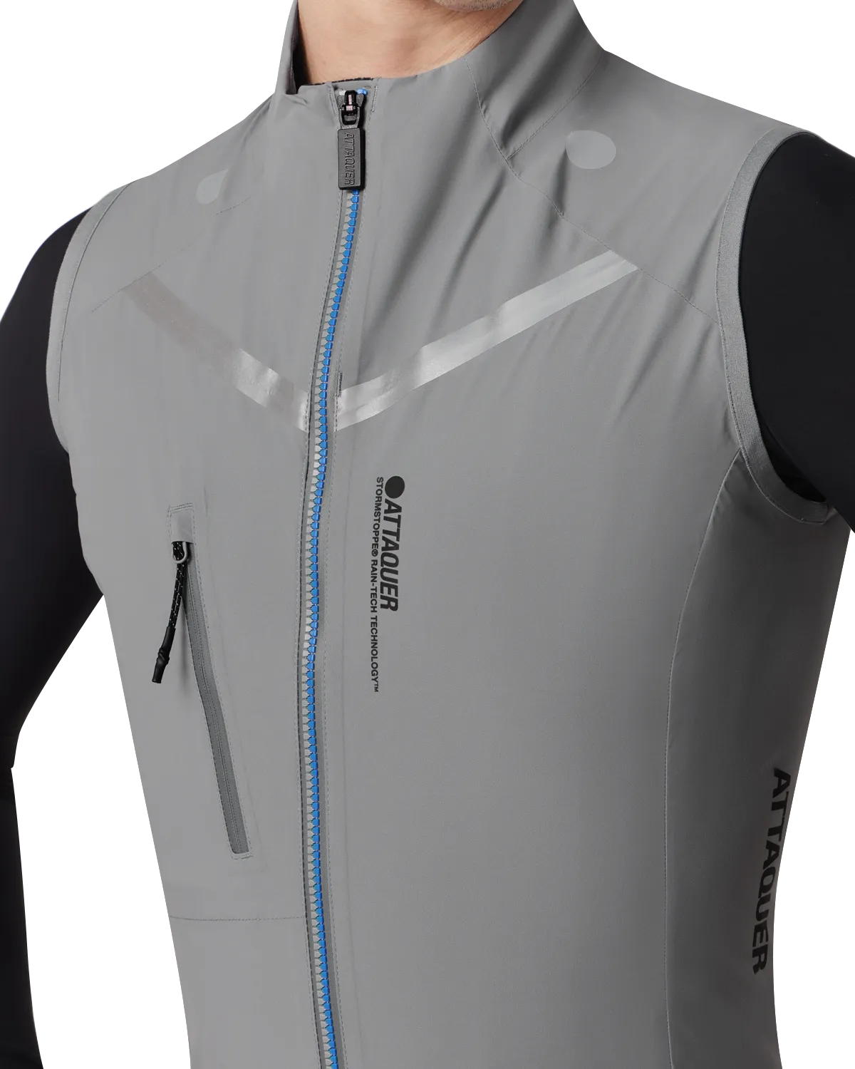 Race Rain Gilet Grey-Attaquer-Attaquer