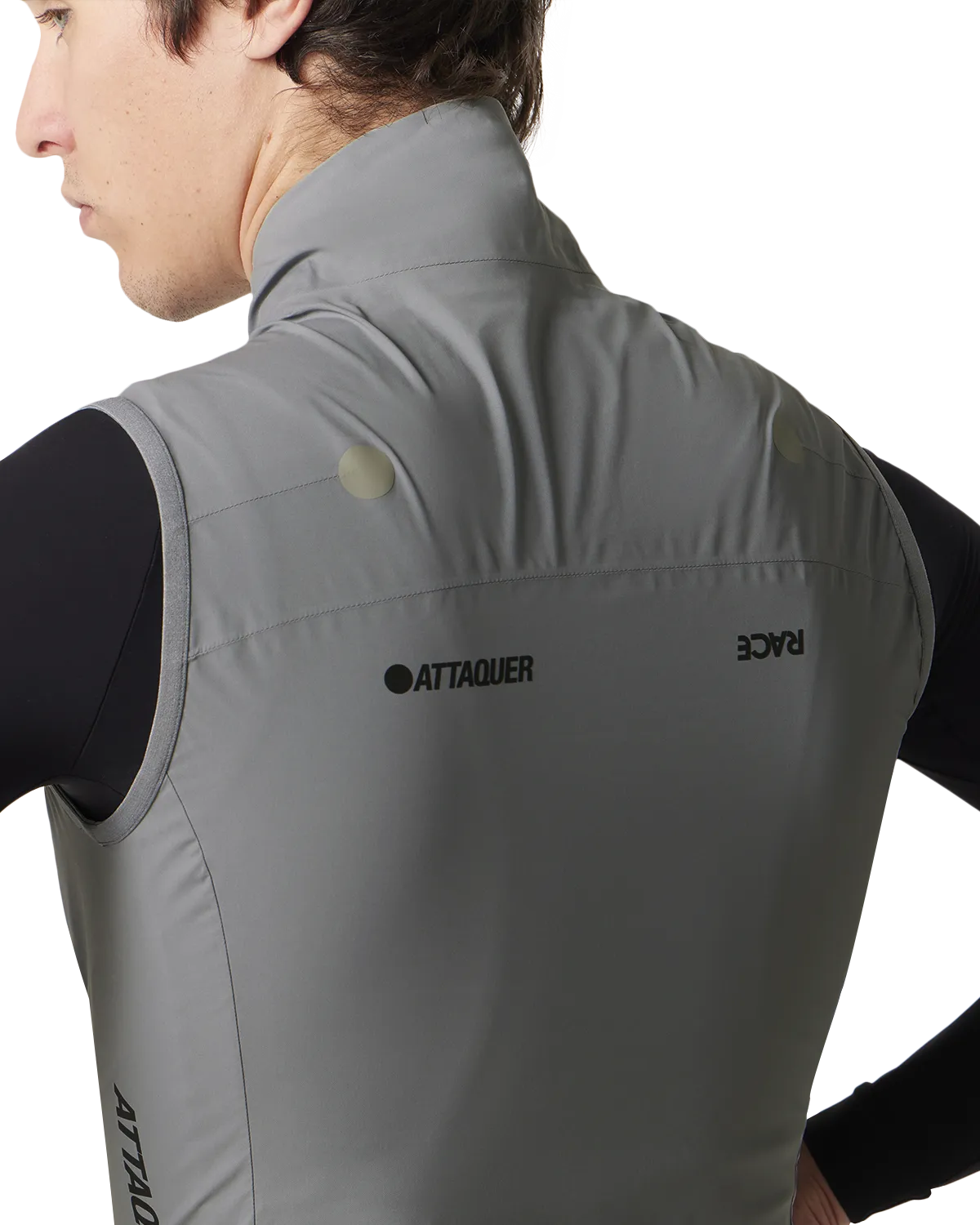 Race Rain Gilet Grey-Attaquer-Attaquer
