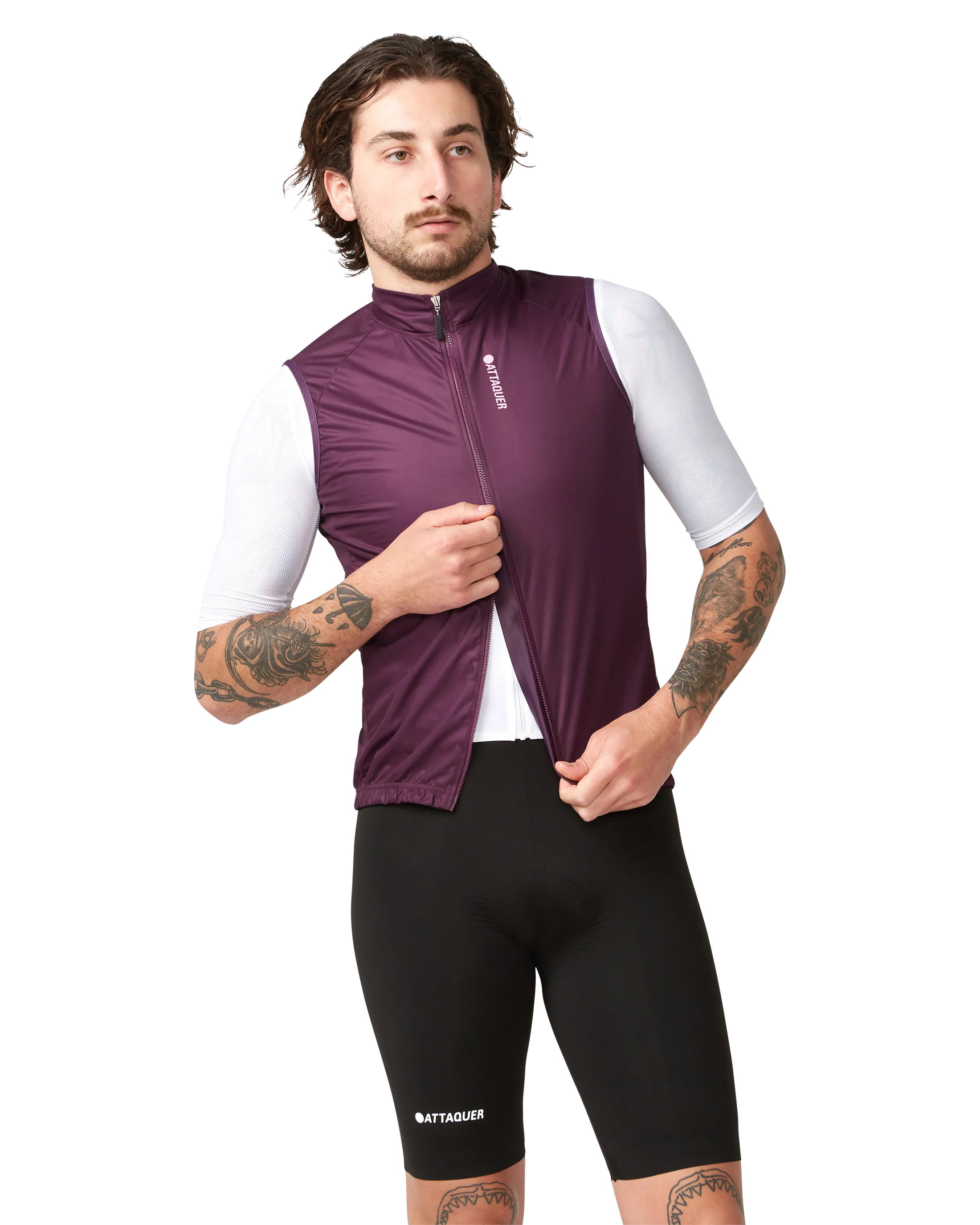 Race Softshell Gilet Burgundy-Attaquer-Attaquer