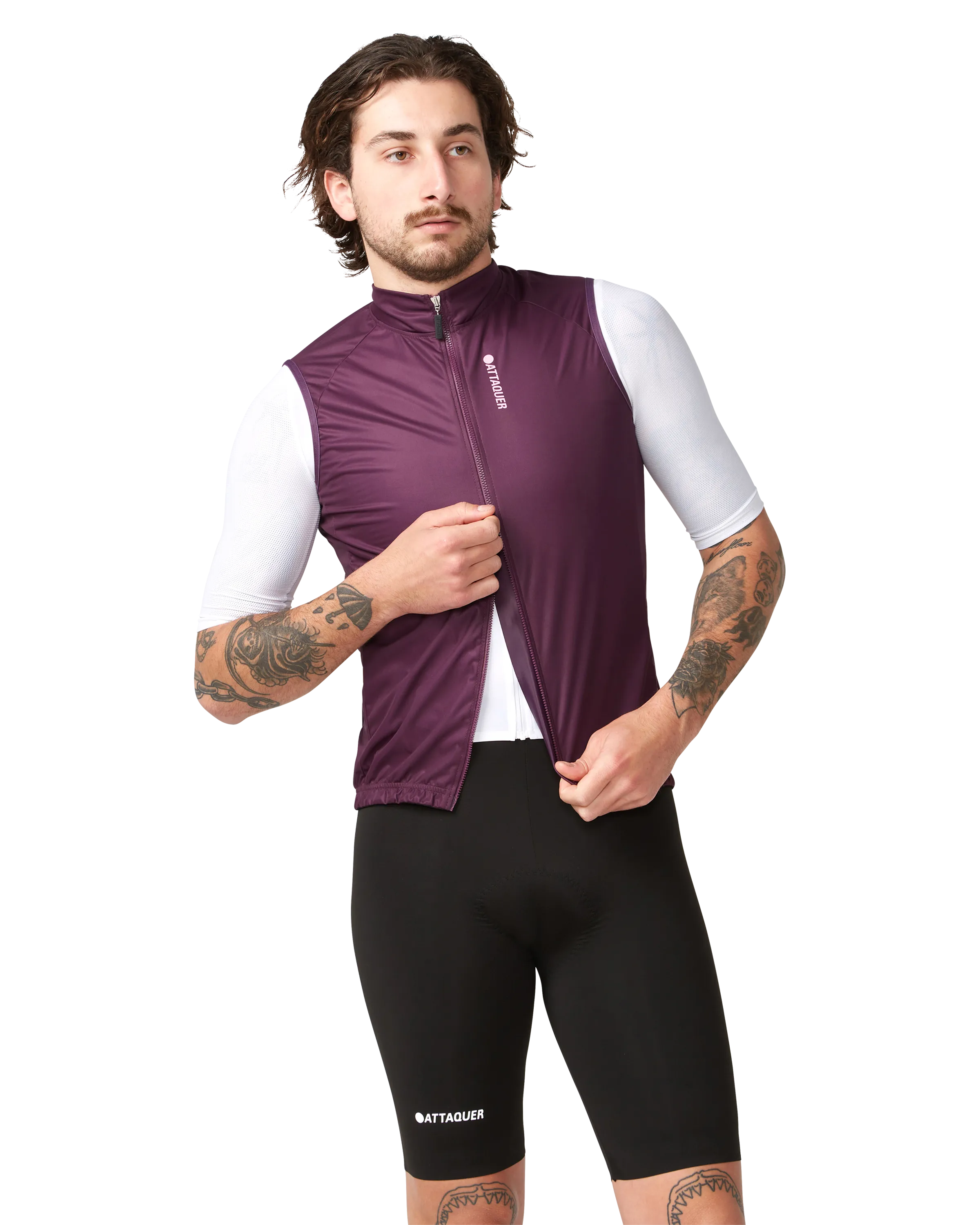 Race Softshell Gilet Burgundy-Attaquer-Attaquer