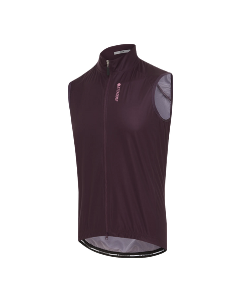 Race Softshell Gilet Burgundy | Attaquer Cycling Gilet