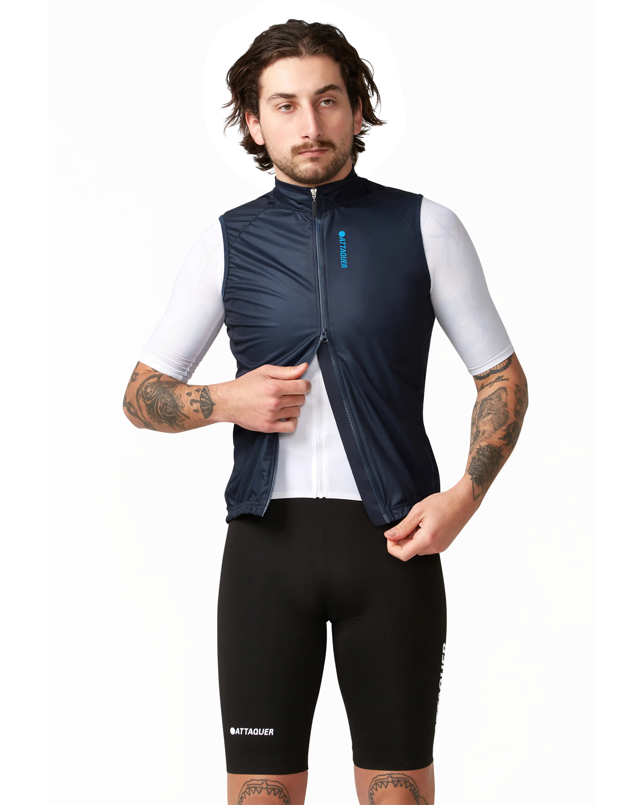 Race Softshell Gilet Navy-Attaquer-Attaquer
