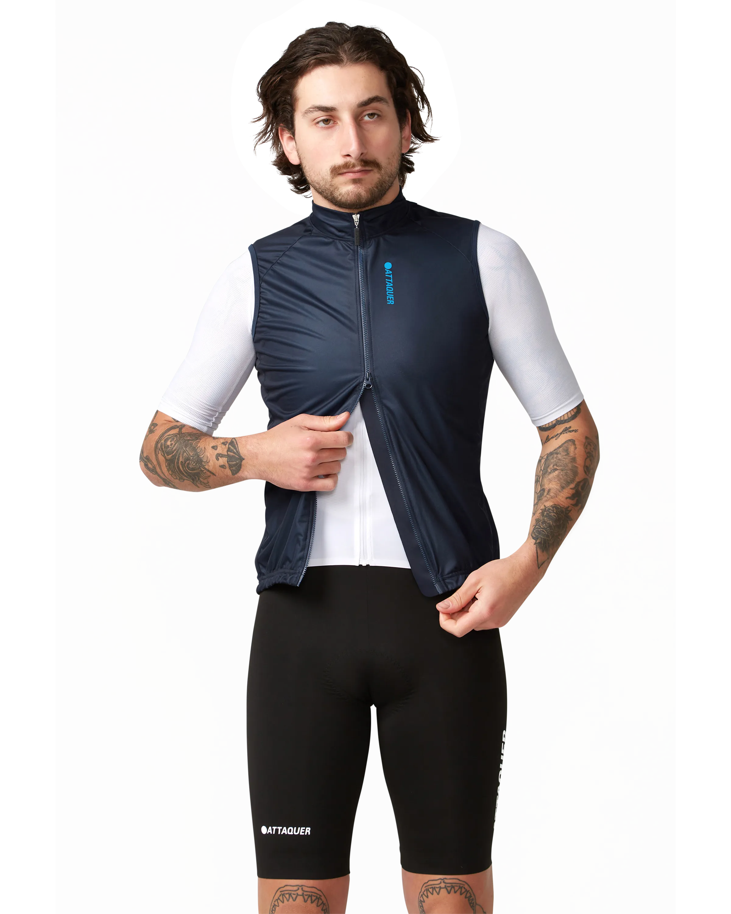 Race Softshell Gilet Navy-Attaquer-Attaquer