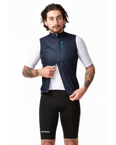 Race Softshell Gilet Navy-Attaquer-Attaquer
