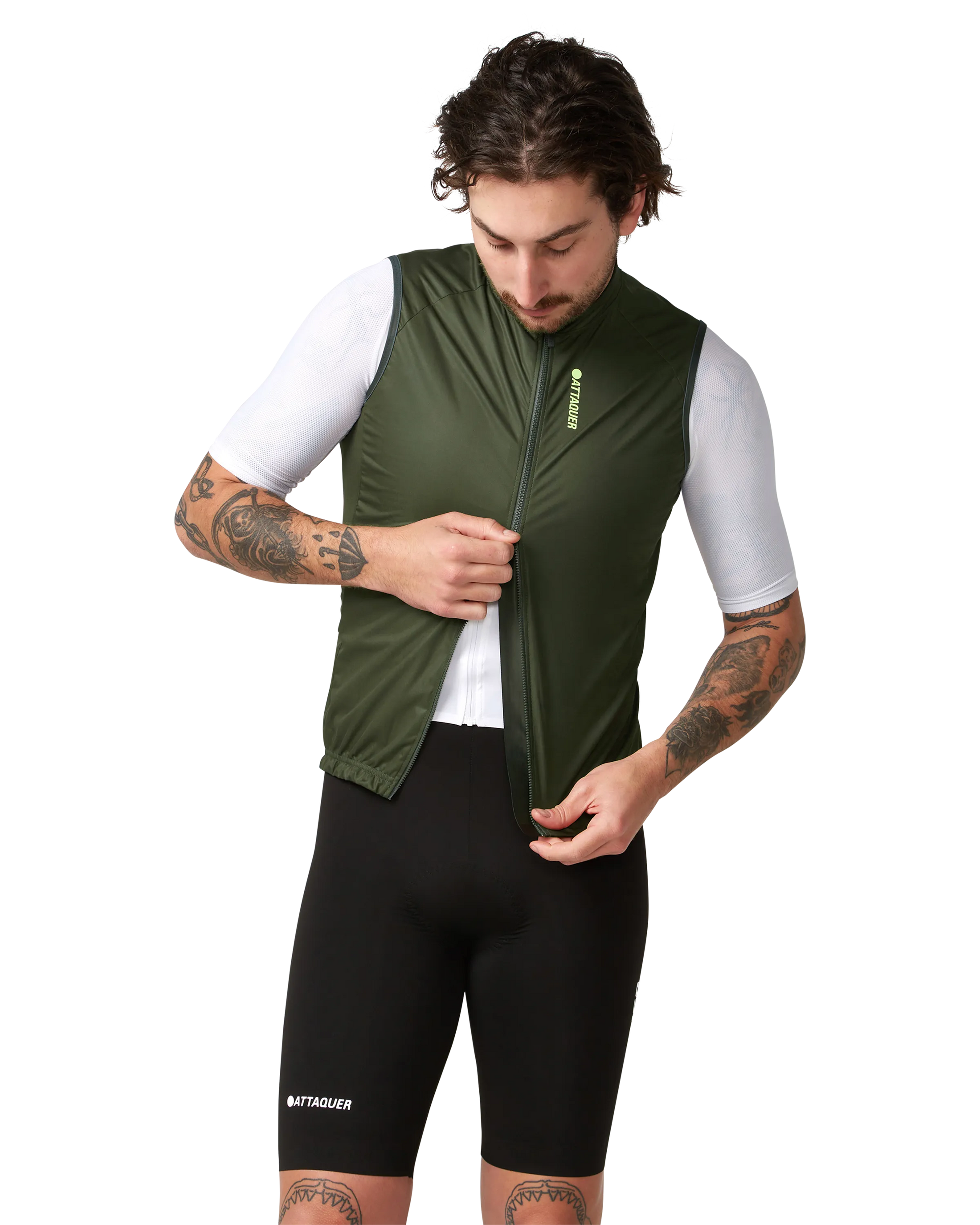 Race Softshell Gilet Pine-Attaquer-Attaquer