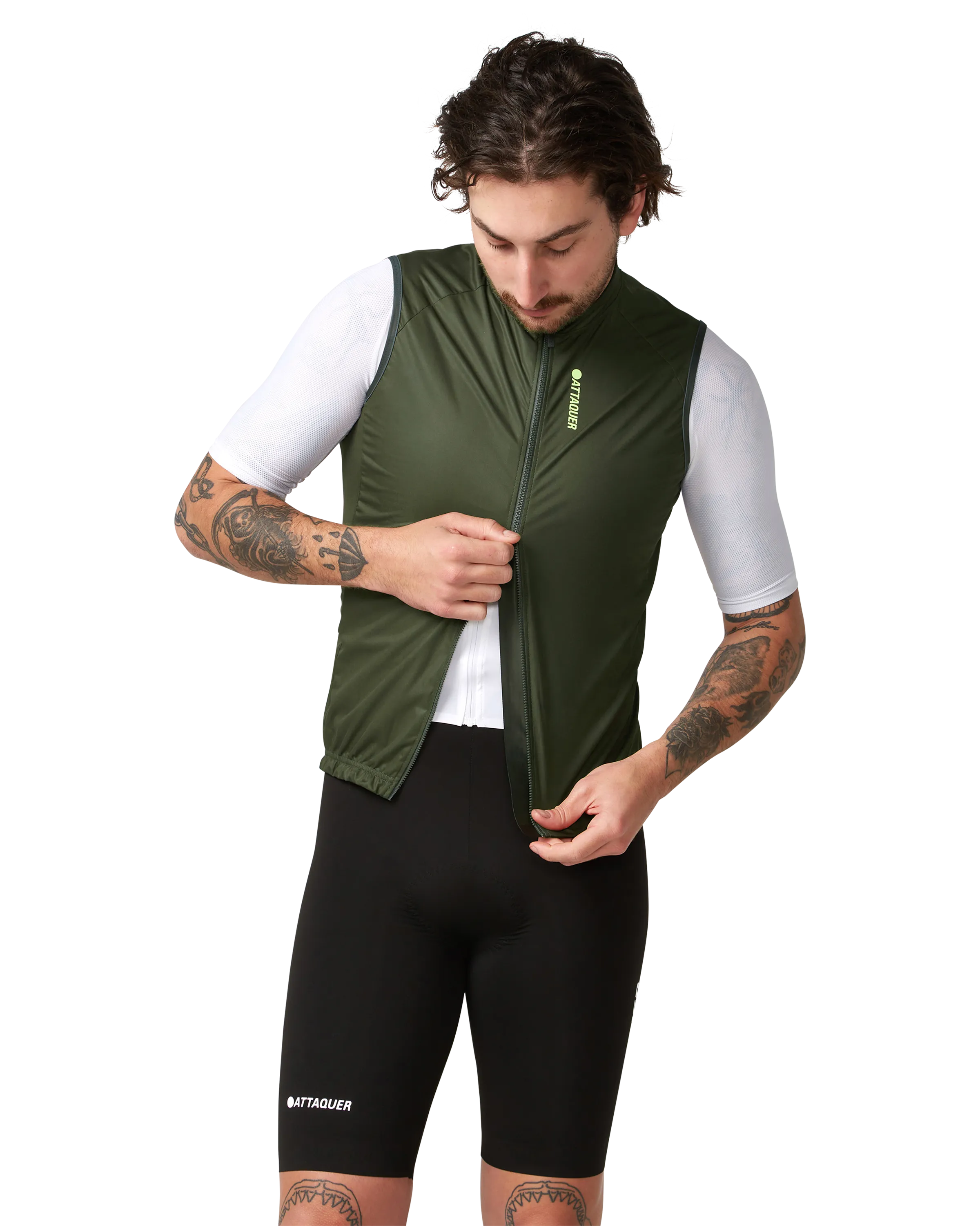 Race Softshell Gilet Pine-Attaquer-Attaquer