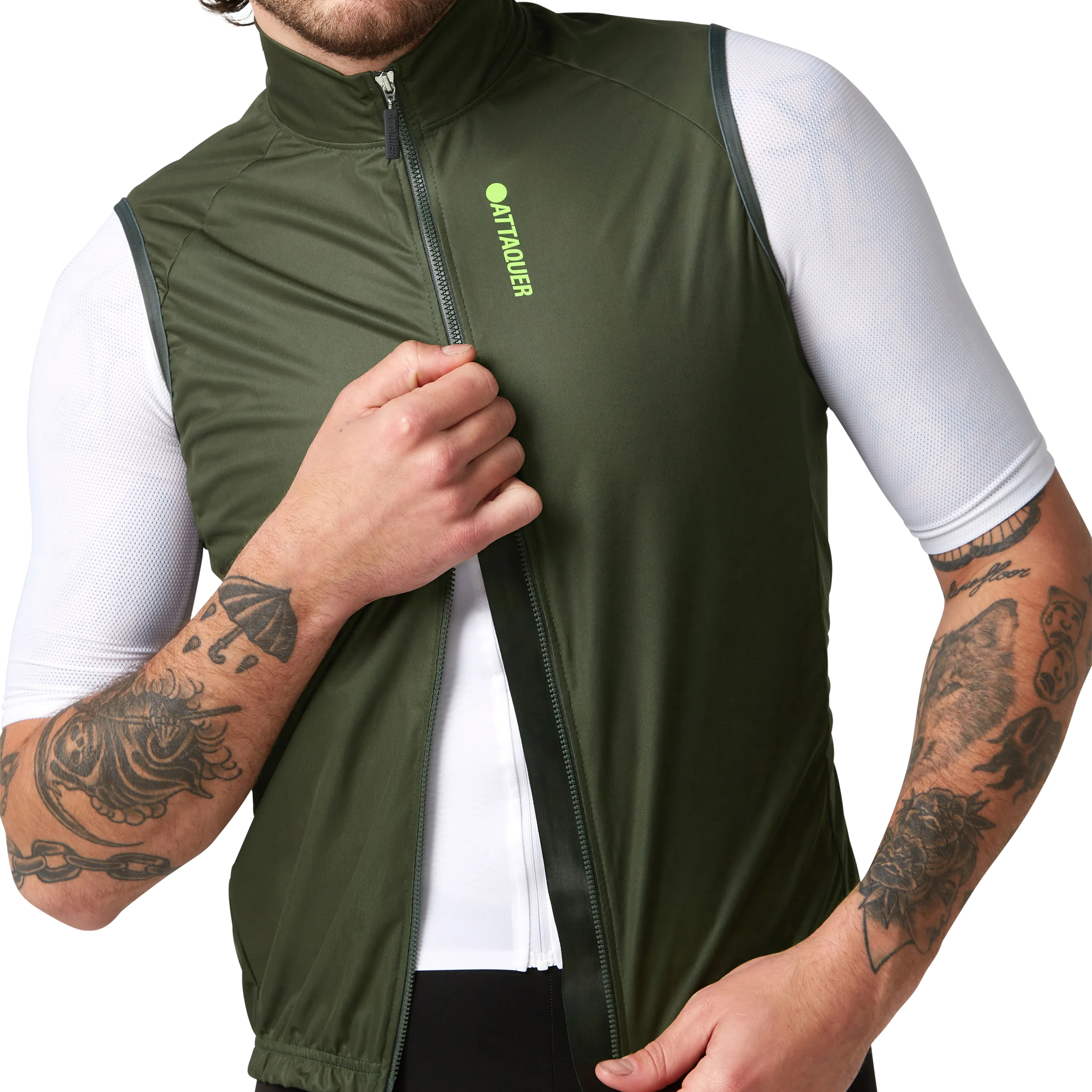 Race Softshell Gilet Pine-Attaquer-Attaquer