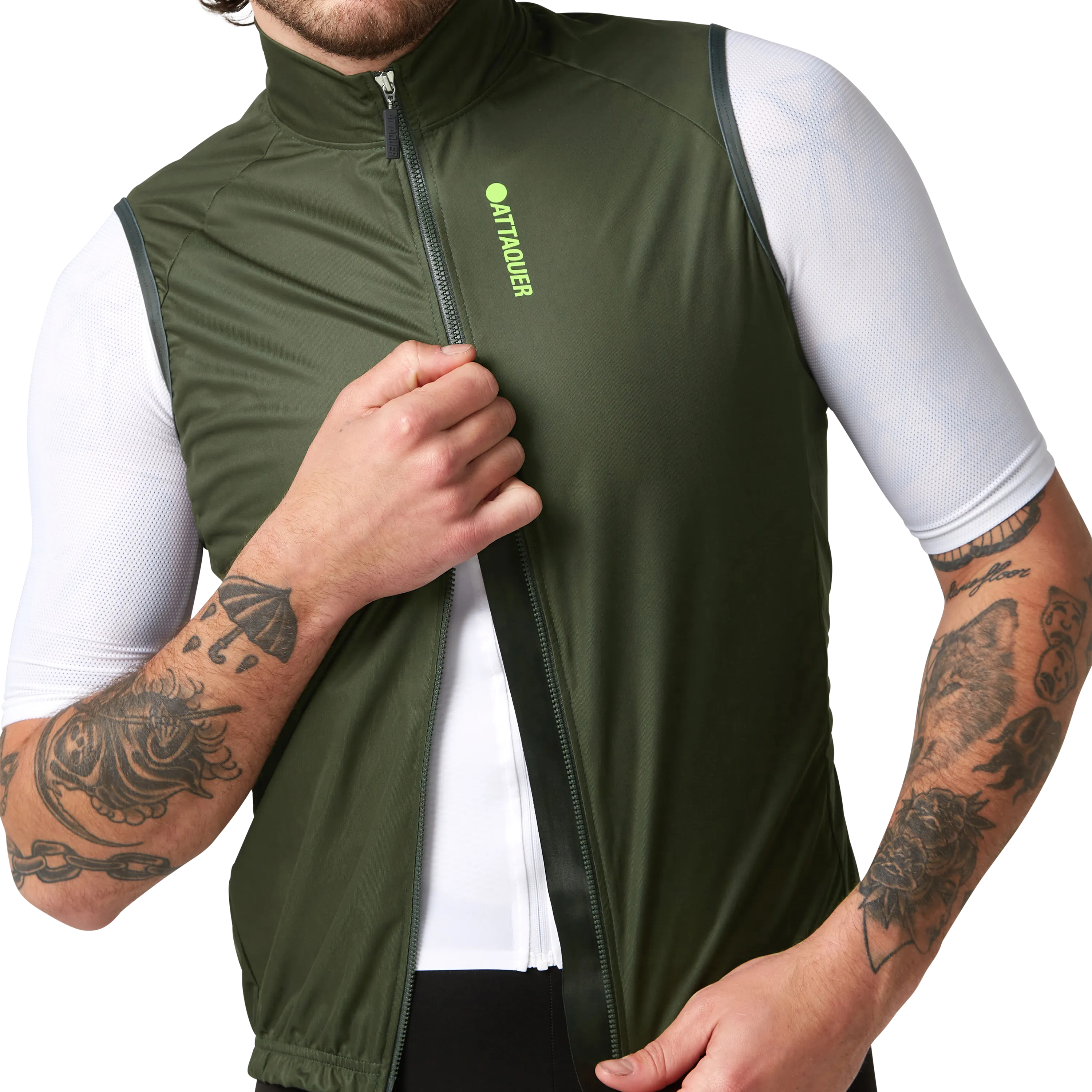 Race Softshell Gilet Pine-Attaquer-Attaquer