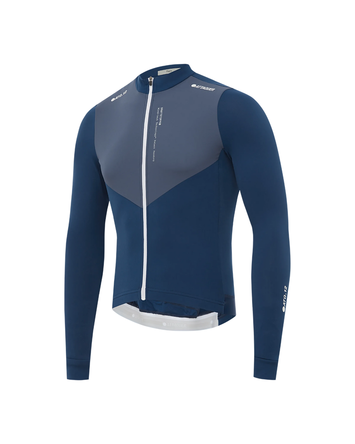 Race Winter Long Sleeved Jersey Vintage Blue-Attaquer feature display pdp-hide