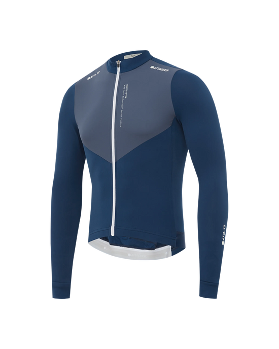 Race Winter Long Sleeved Jersey Vintage Blue