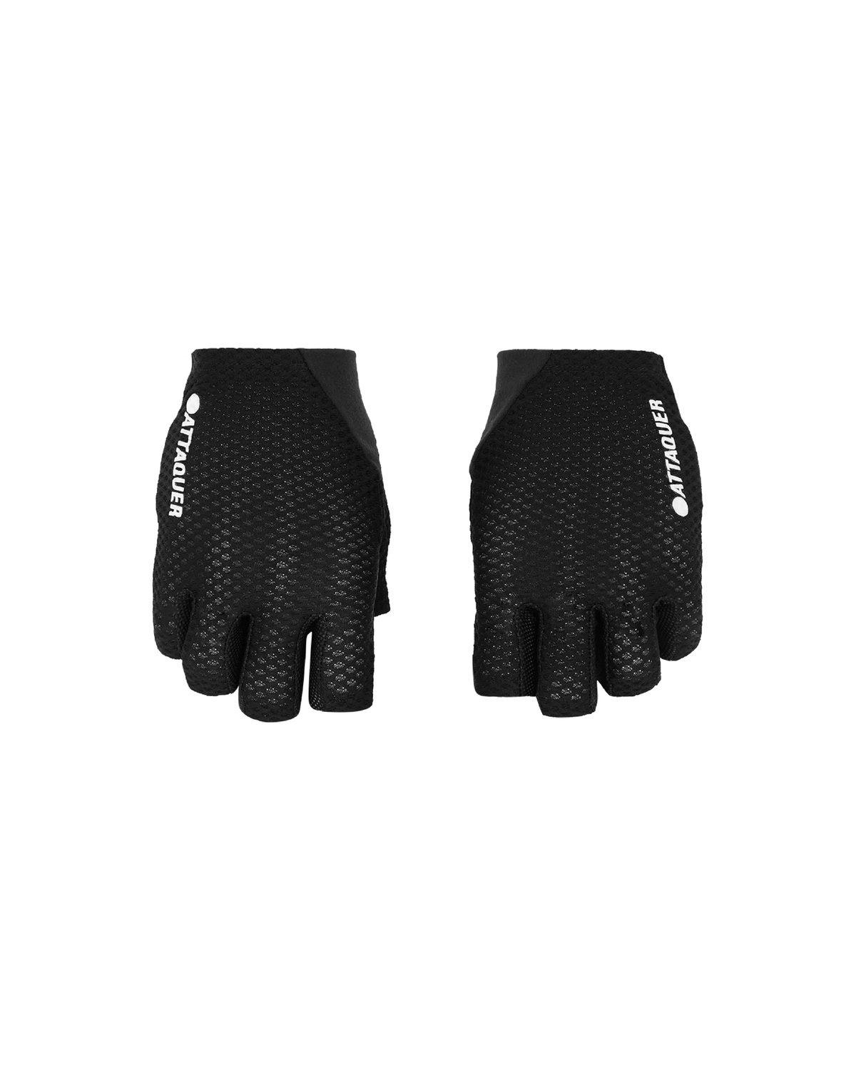 Short Fingered Logo Gloves Black