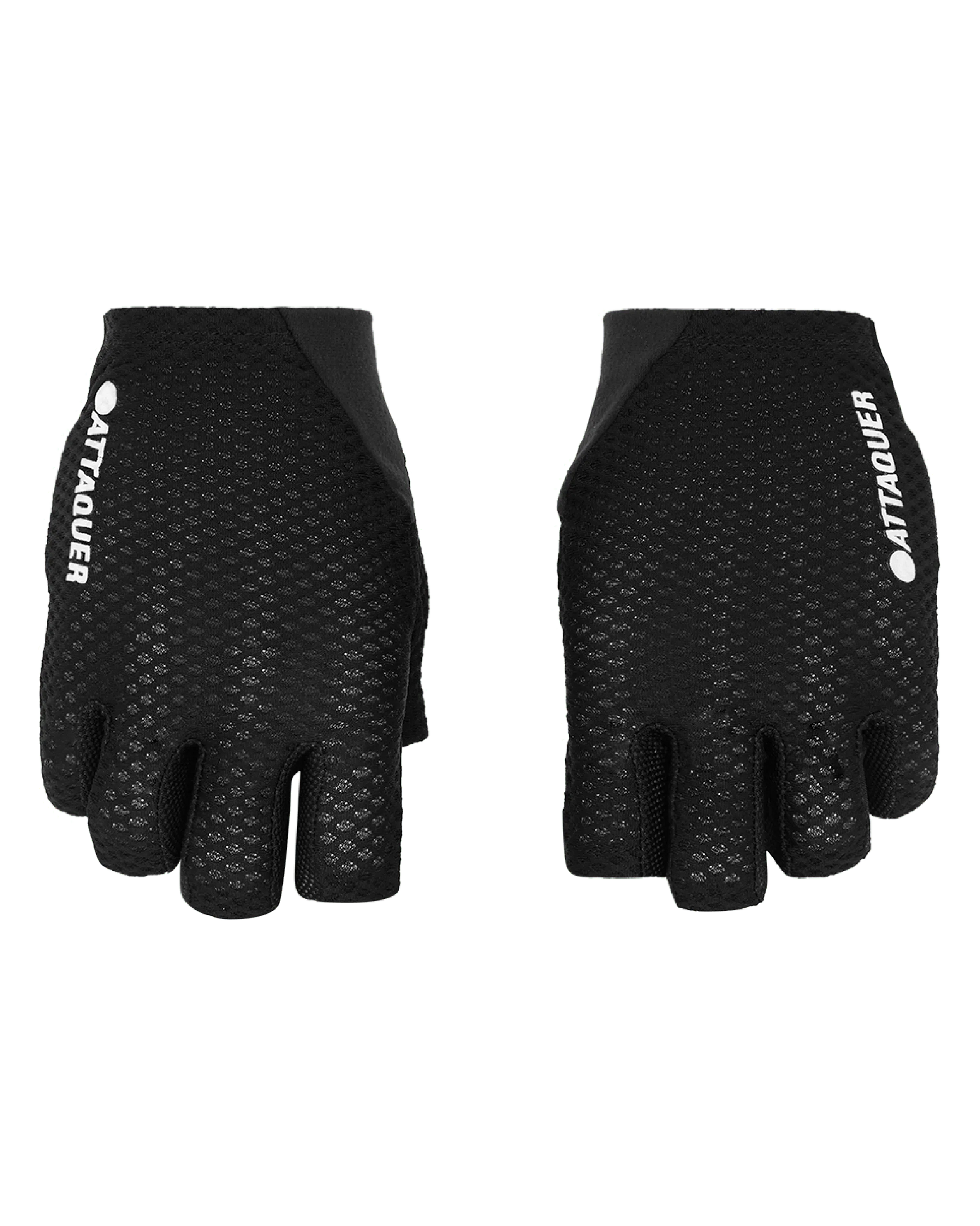 Short Fingered Logo Gloves Black