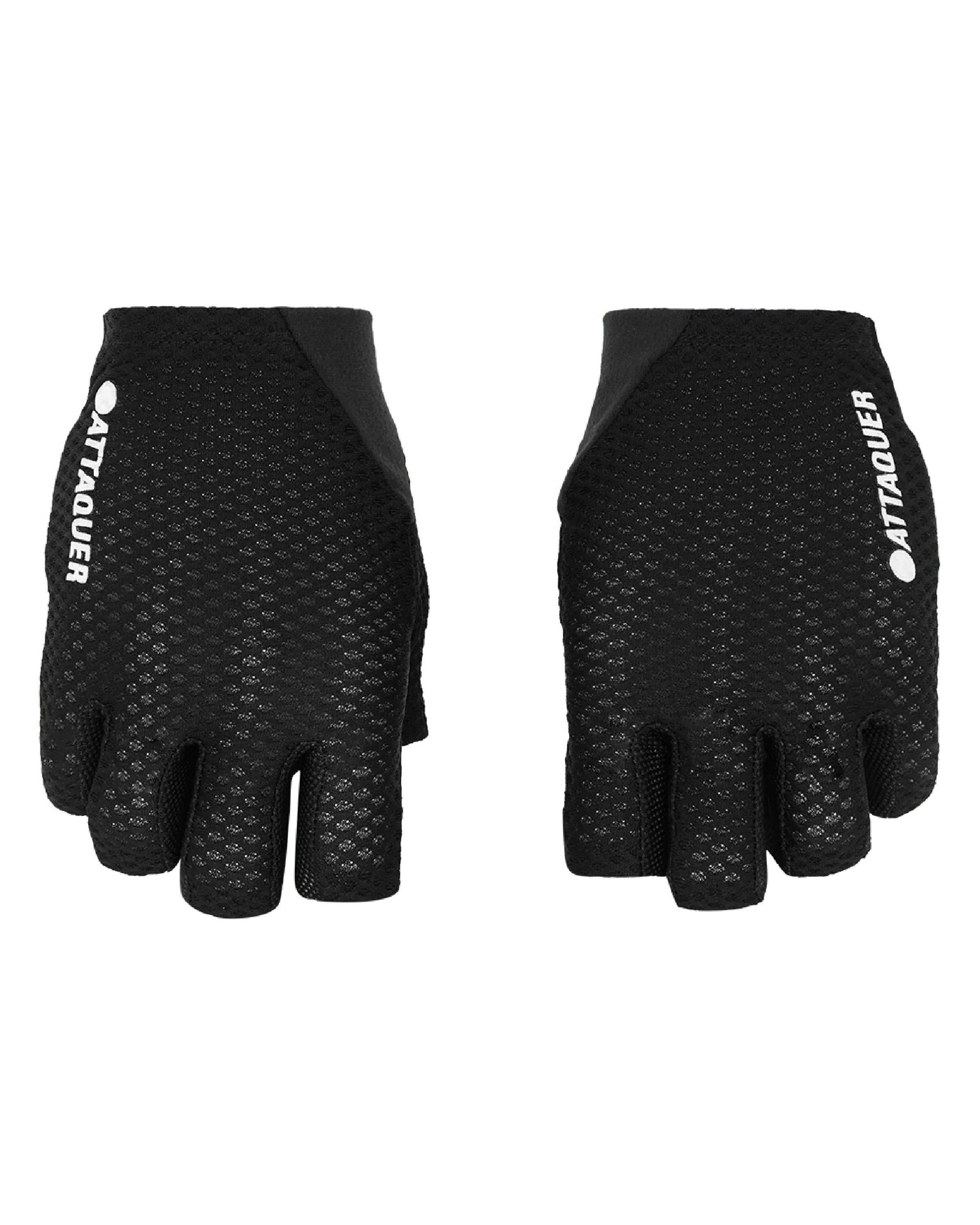 Short Fingered Logo Gloves Black