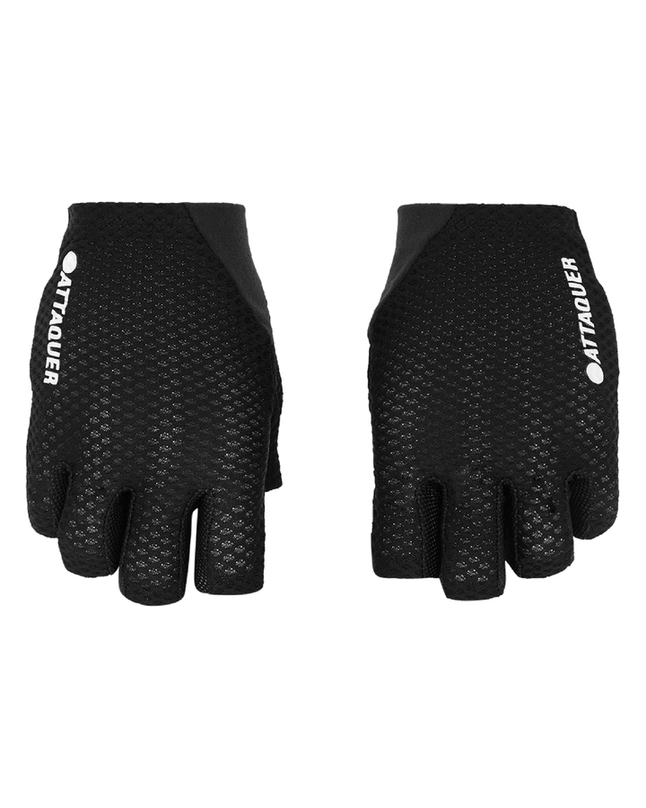 Short Fingered Logo Gloves Black