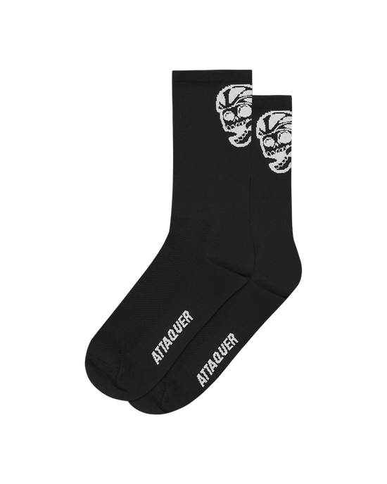 Skull Logo Socks Black