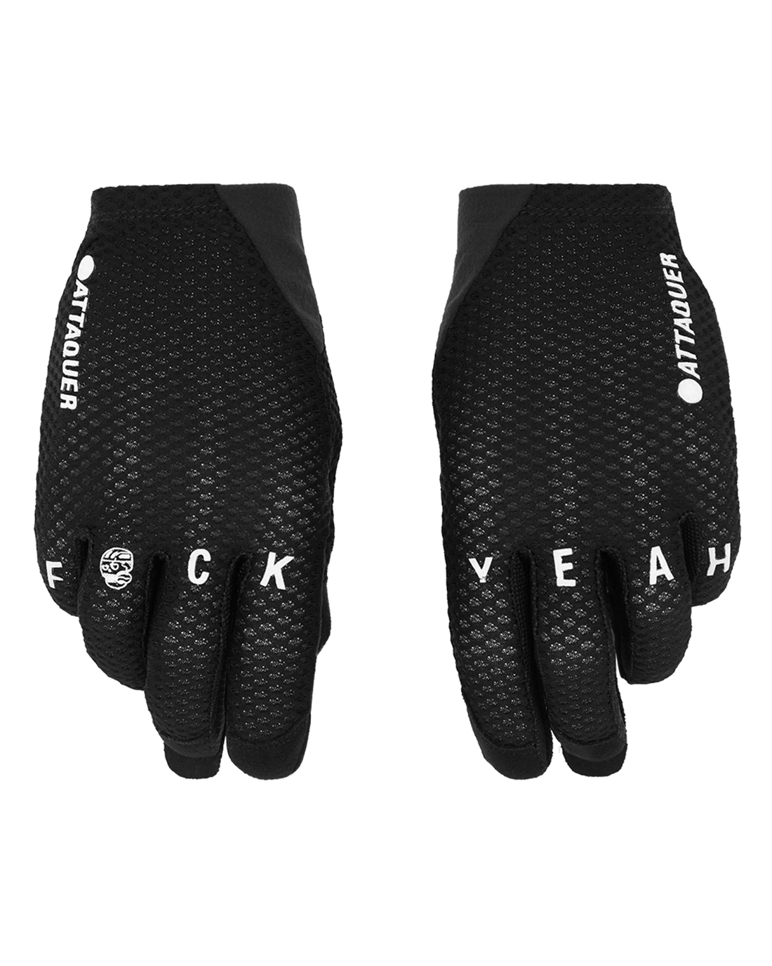 Summer Mesh F@ck Yeah Gloves Black | Shop Attaquer Cycling Gloves