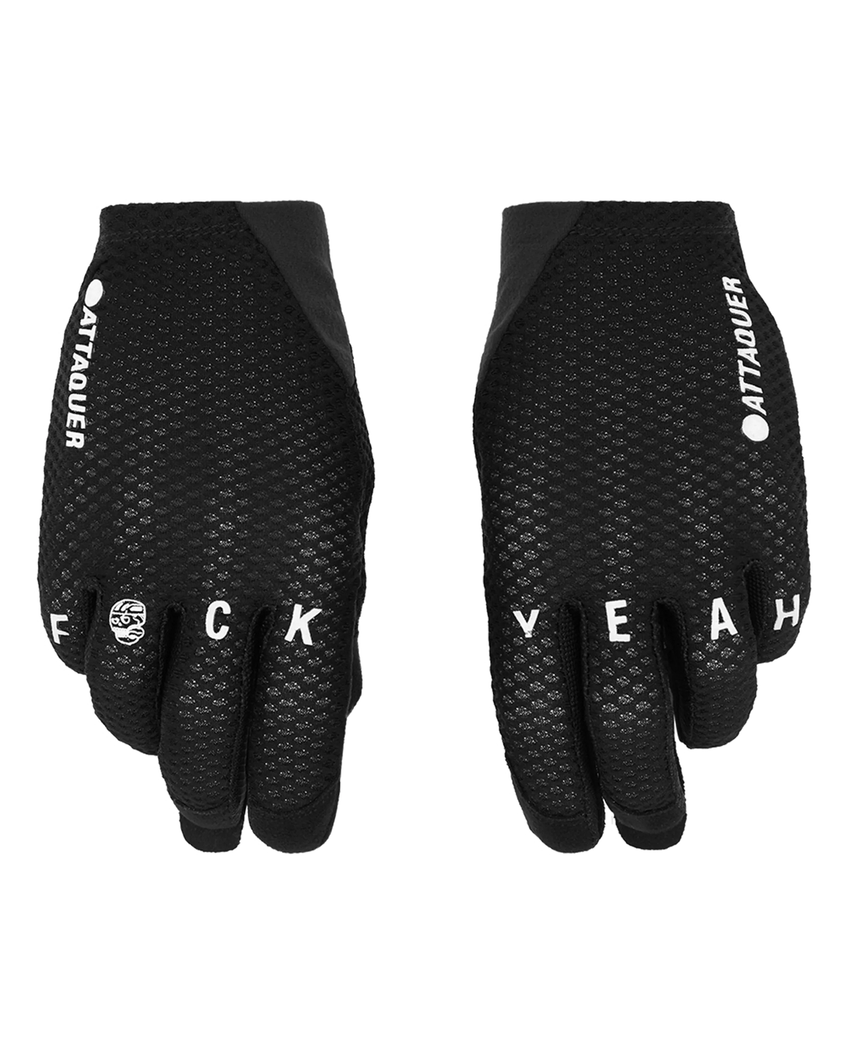 Summer Mesh F@ck Yeah Gloves Black | Shop Attaquer Cycling Gloves