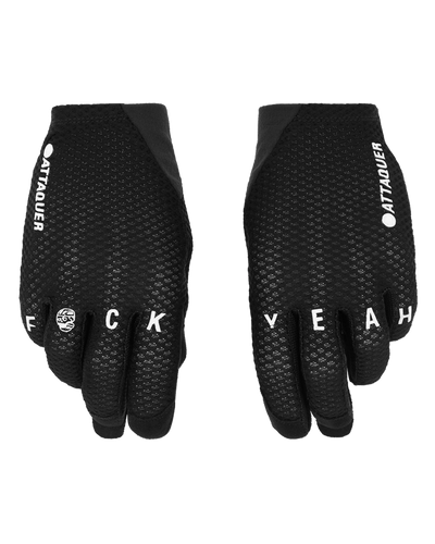 Attaquer Summer Mesh F@ck Yeah Cycling Gloves Black main feature display