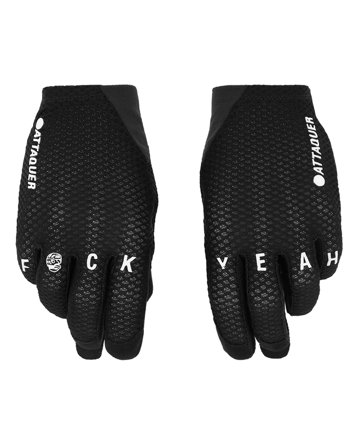 Attaquer Summer Mesh F@ck Yeah Cycling Gloves Black main feature display