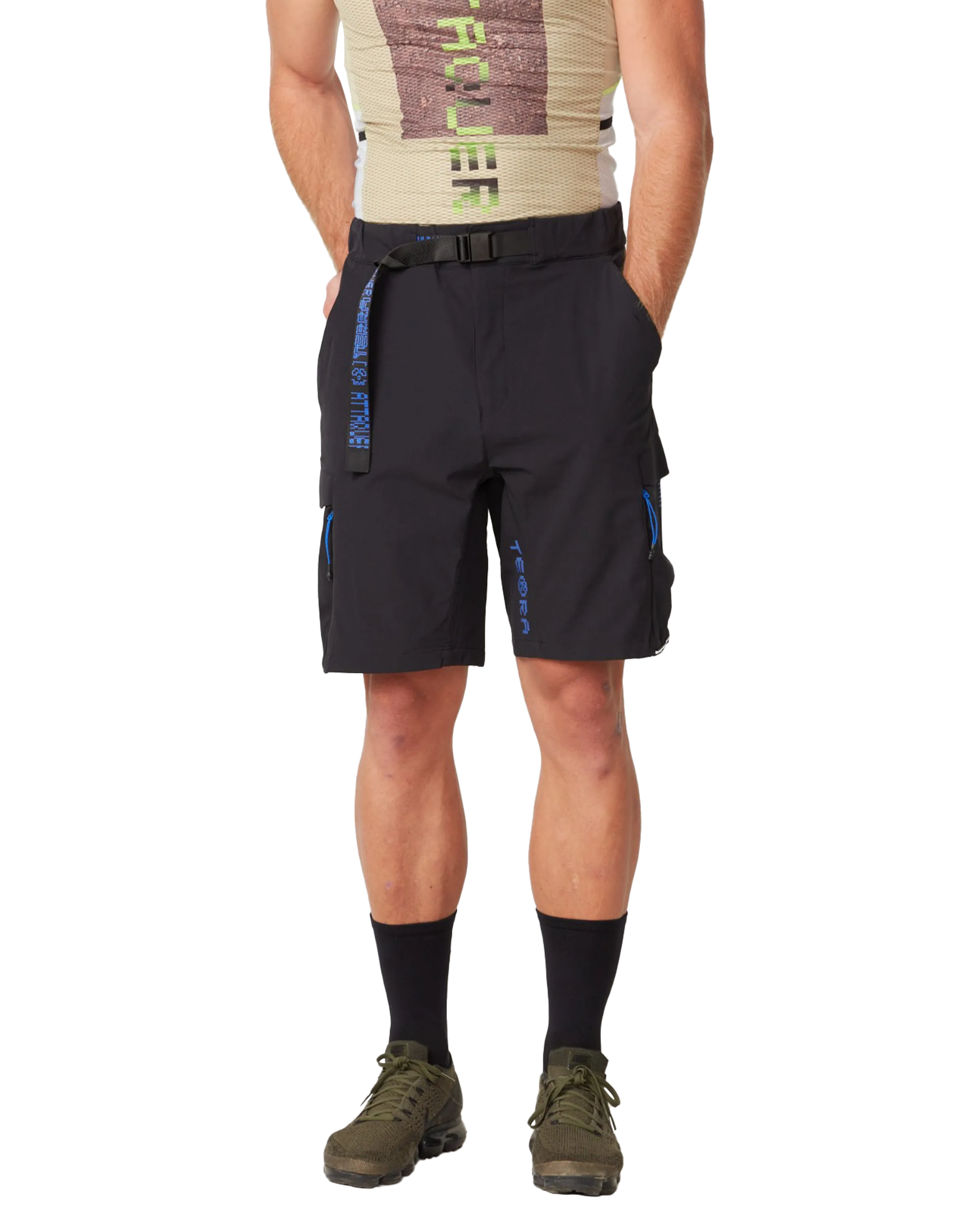 Terra Cargo Shorts Black-Attaquer Dead Stock-Attaquer