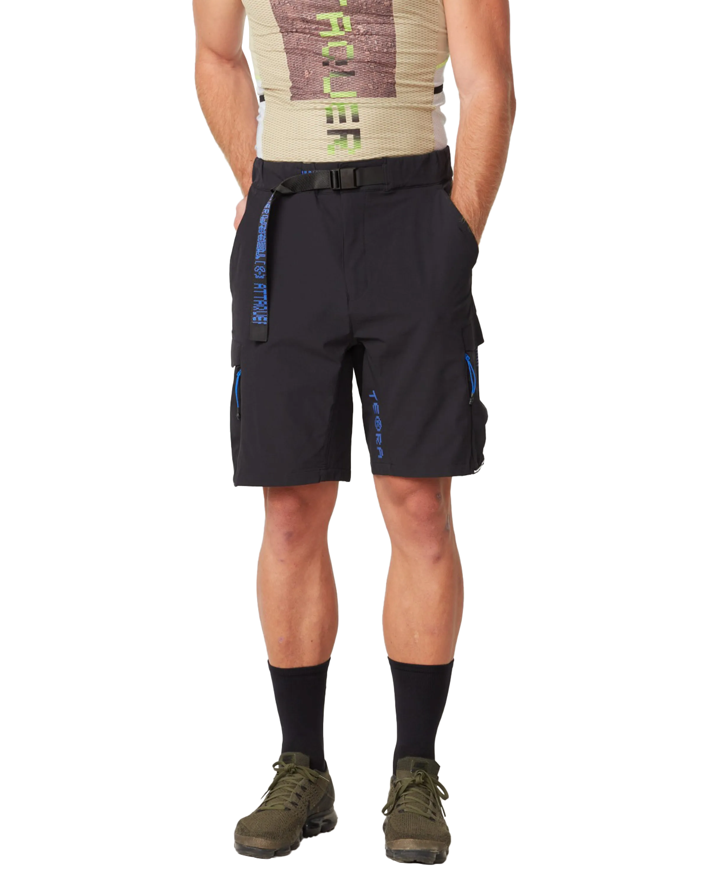 Terra Cargo Shorts Black-Attaquer Dead Stock-Attaquer