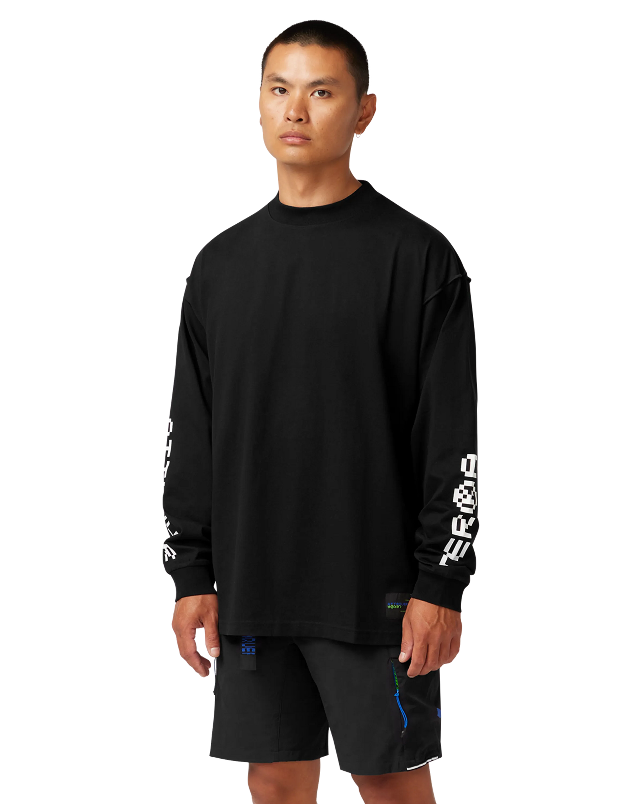 Terra LS Black T-Shirt-Attaquer-Attaquer